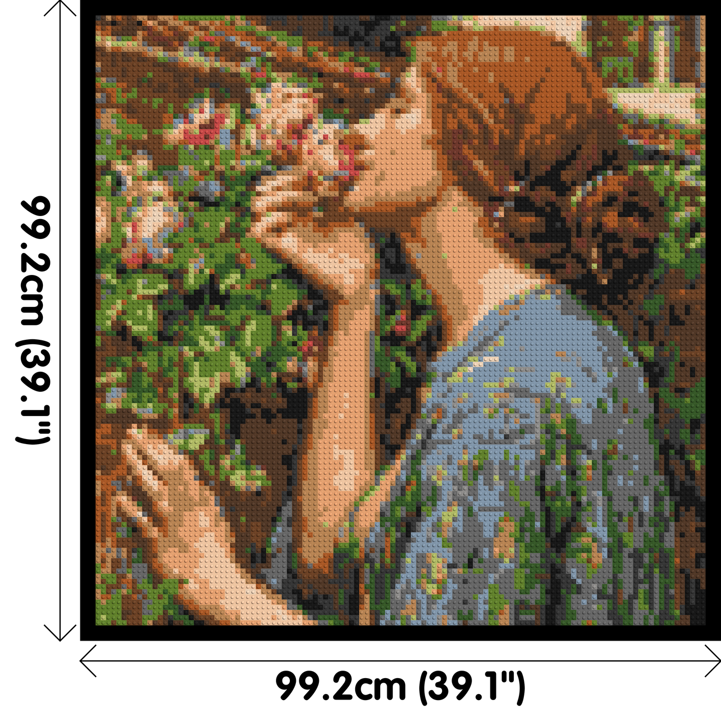 The Soul of The Rose by J. W. Waterhouse - Brick Art Mosaic Kit 5x5 large