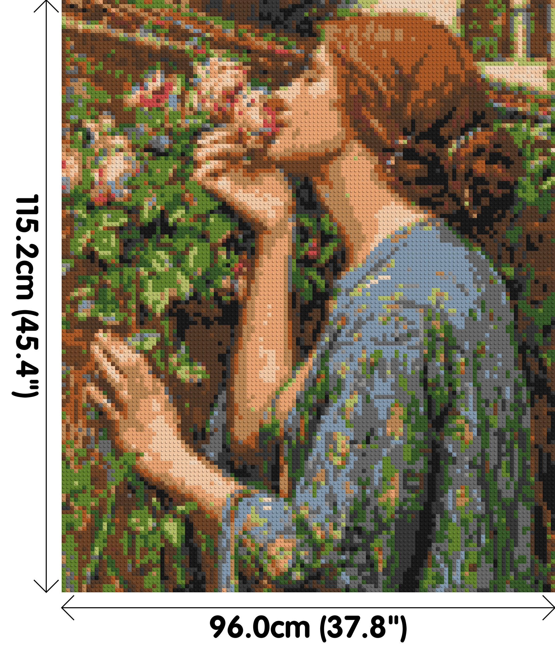 The Soul of The Rose by J. W. Waterhouse - Brick Art Mosaic Kit 5x6 dimensions