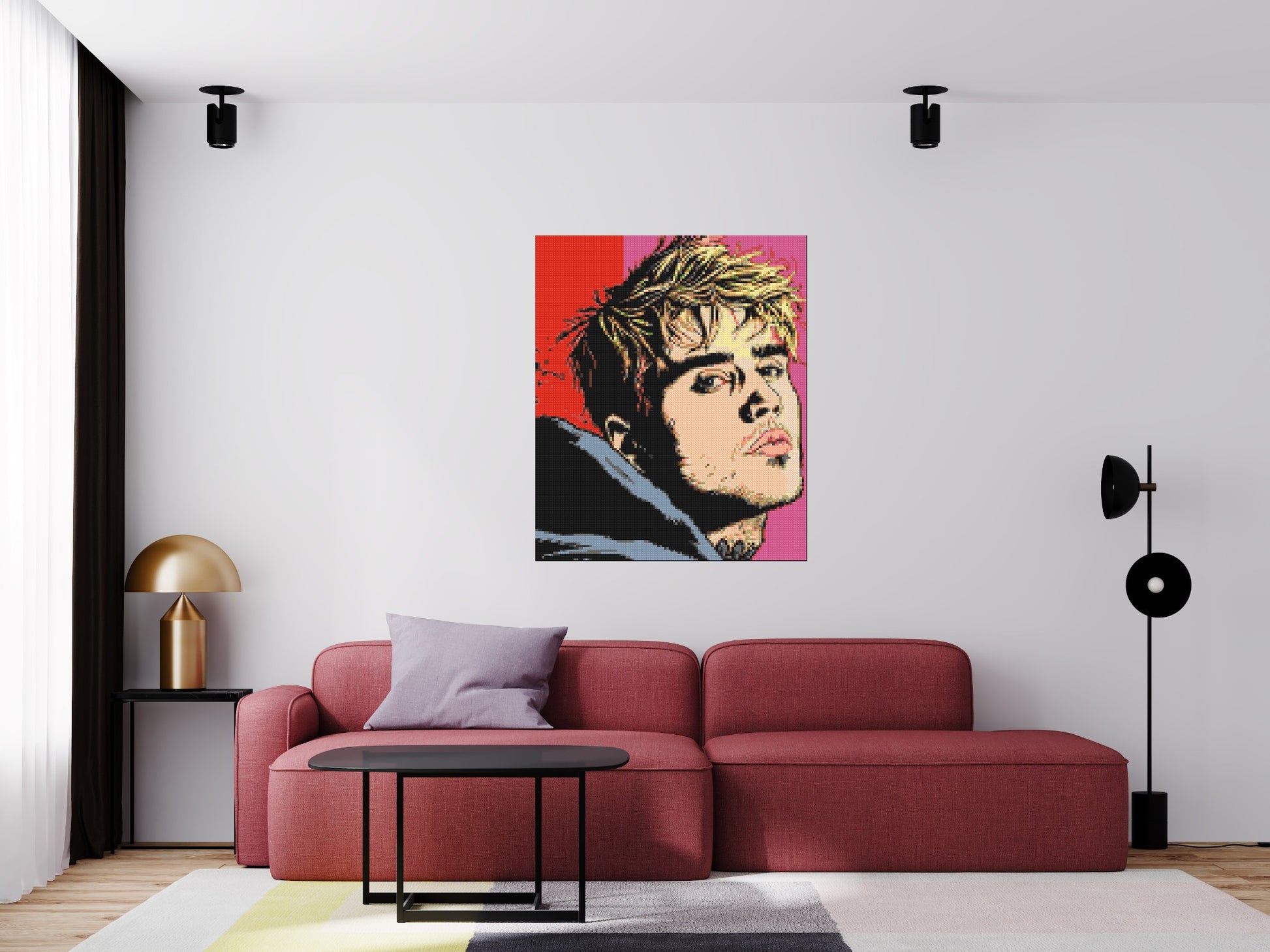 Justin Bieber - Brick Art Mosaic Kit 5x6 scene