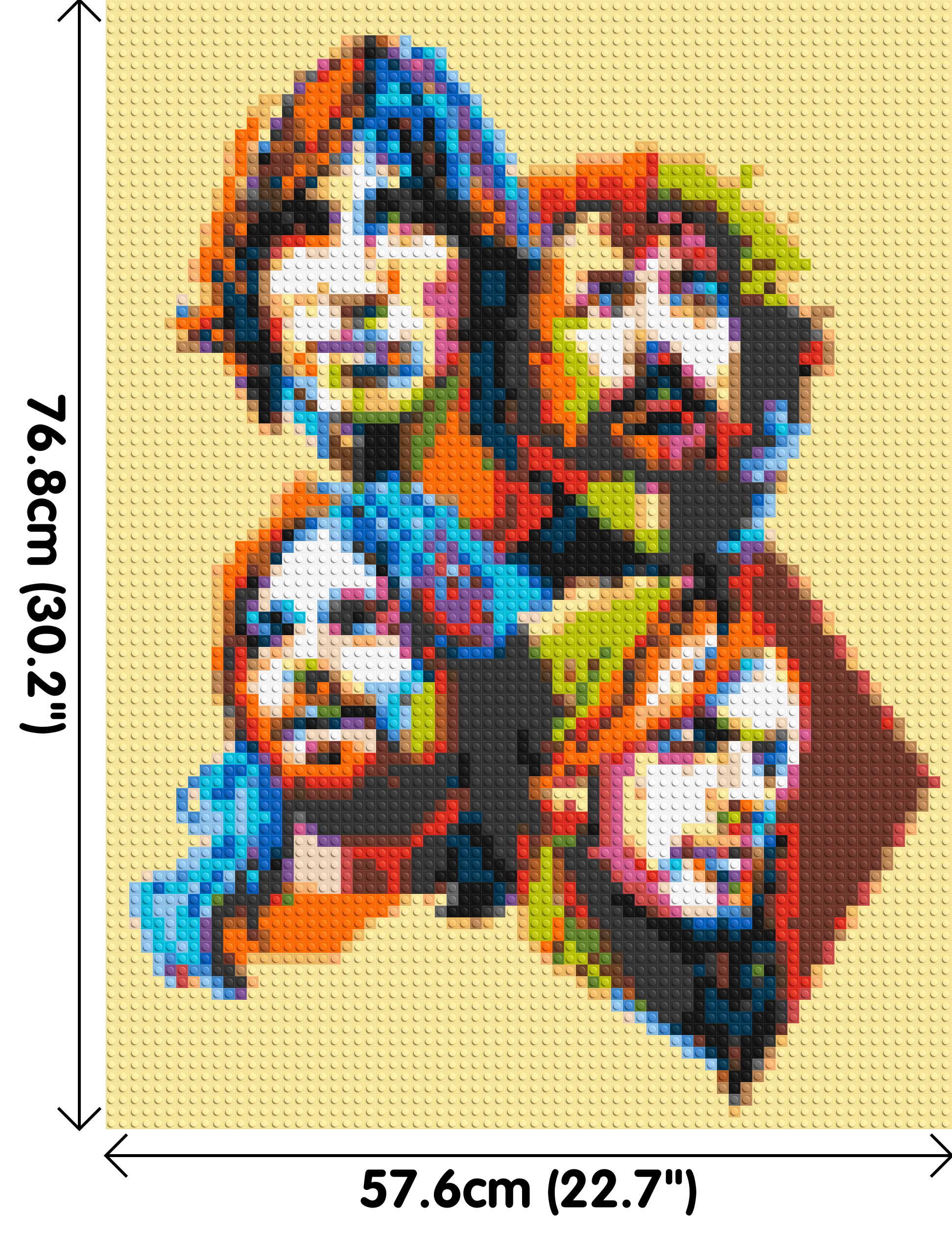 Pink Floyd - Brick Art Mosaic Kit 3x4 dimensions