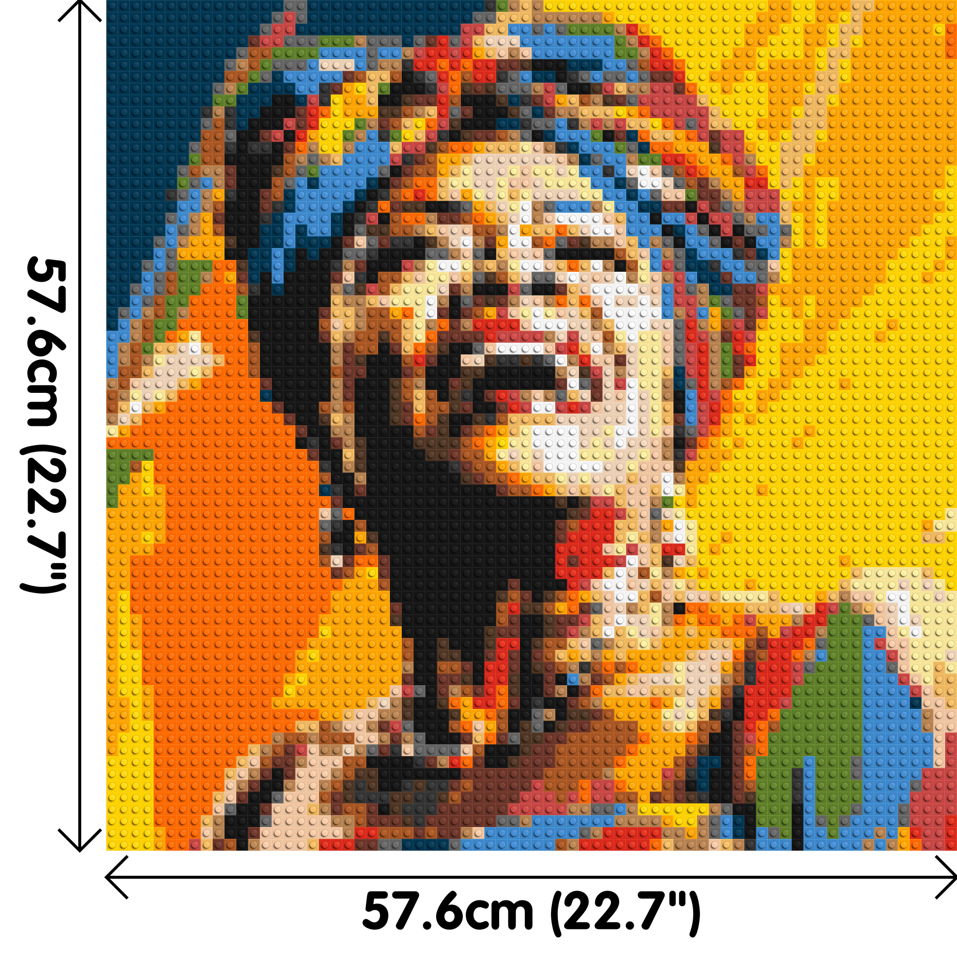 Maya Angelou - Brick Art Mosaic Kit 3x3 dimensions