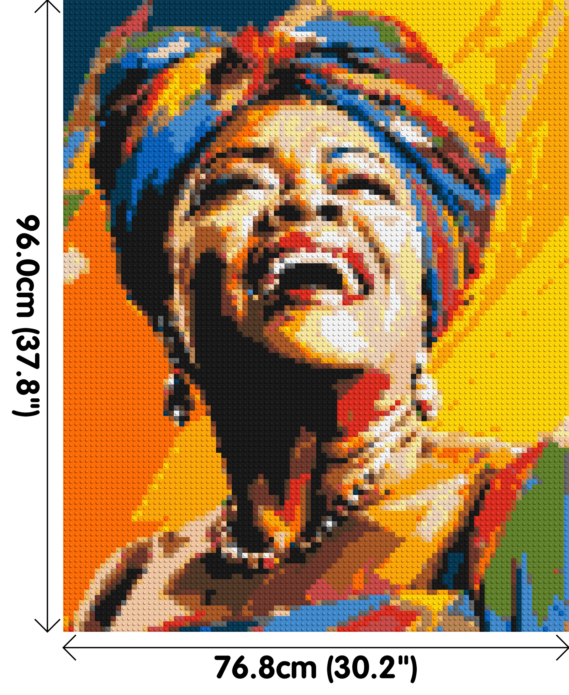 Maya Angelou - Brick Art Mosaic Kit 4x5 dimensions