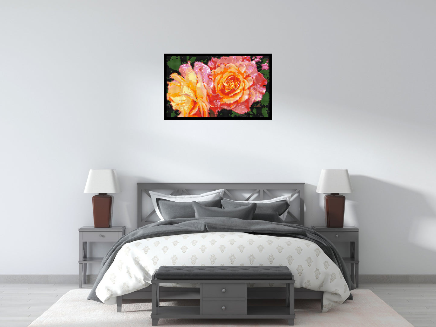 Roses - Brick Art Mosaic Kit 5x3 large