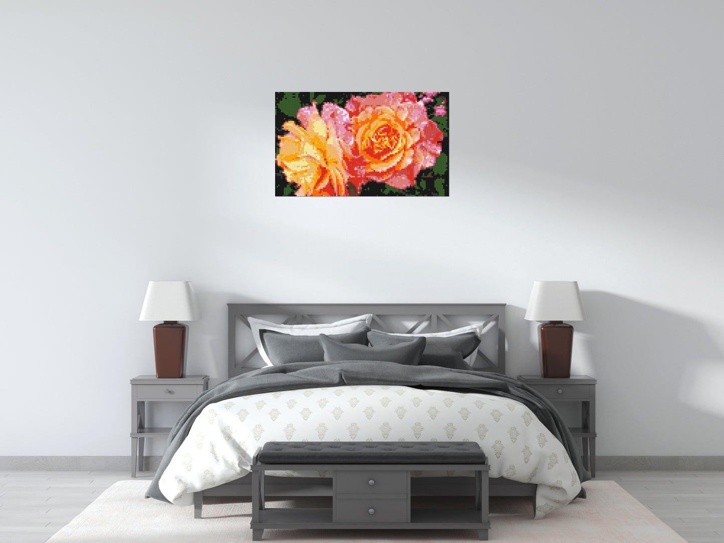 Roses - Brick Art Mosaic Kit 5x3 large