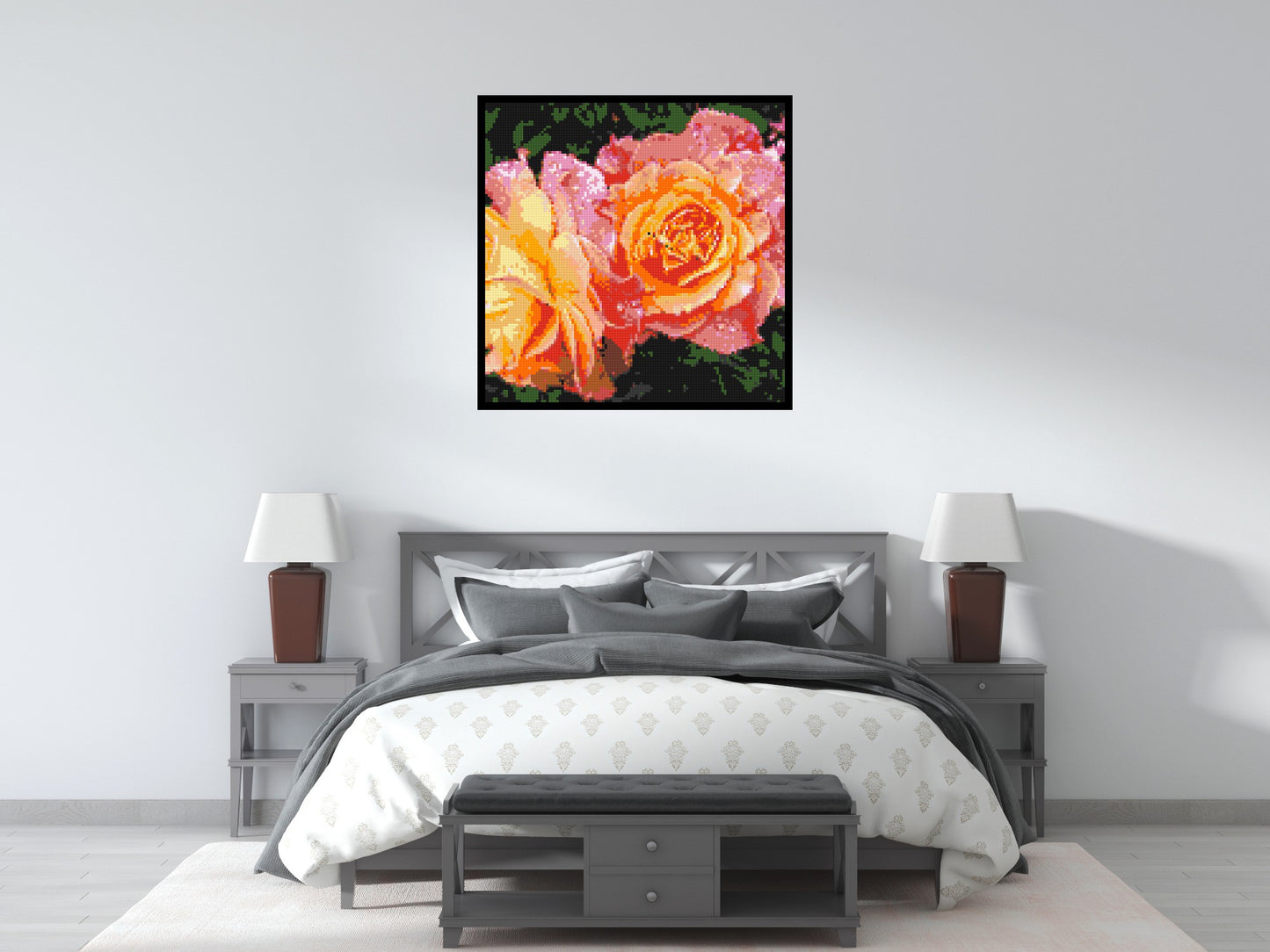 Roses - Brick Art Mosaic Kit 5x5 large