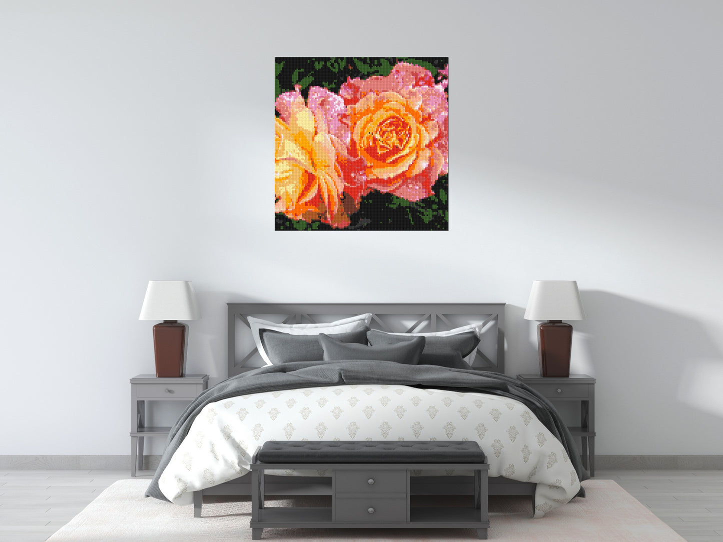 Roses - Brick Art Mosaic Kit 5x5 large
