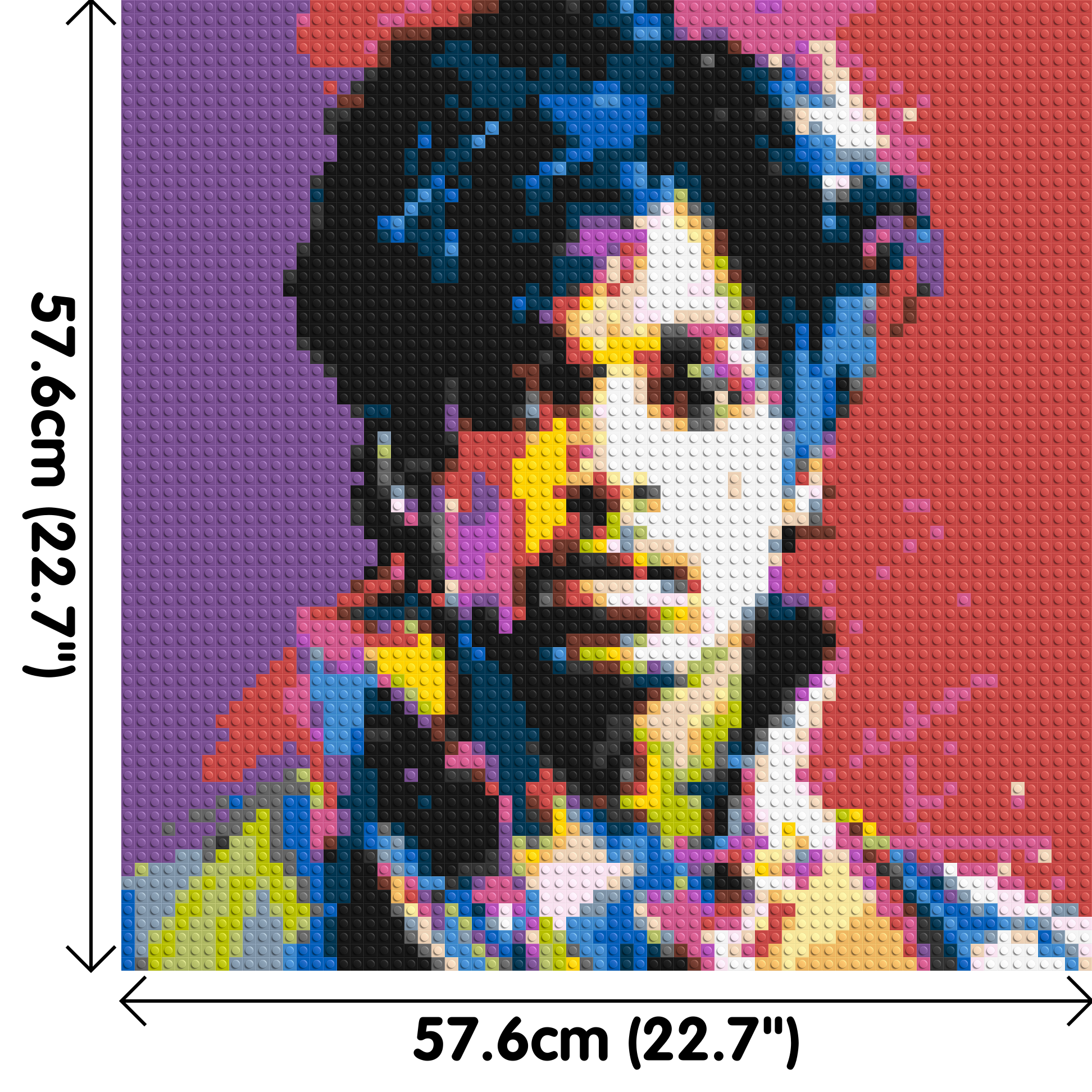Prince - Brick Art Mosaic Kit 3x3 dimensions