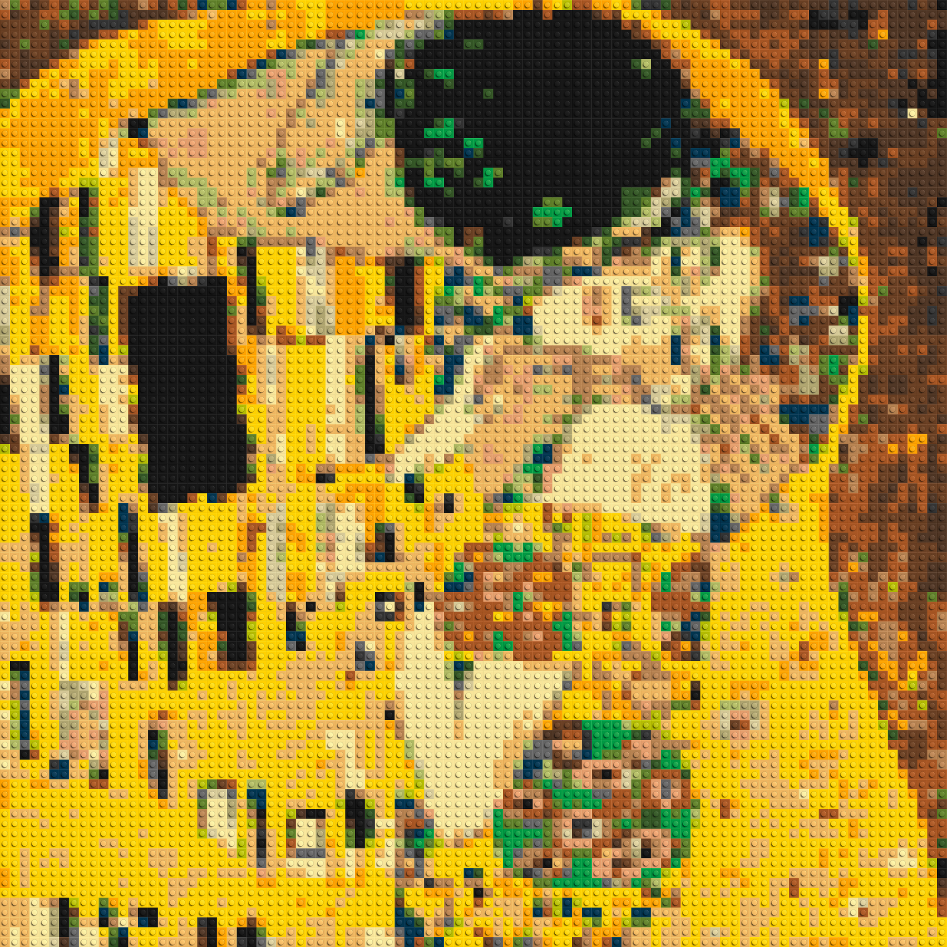 The Kiss by Gustav Klimt - Brick Art Mosaic Kit 4x4 large