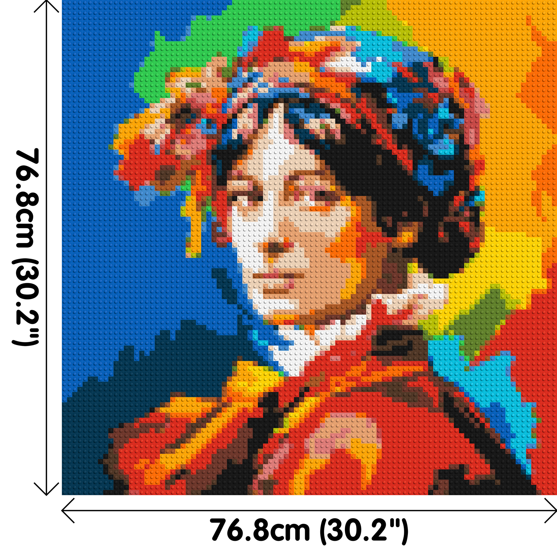 Jane Austen - Brick Art Mosaic Kit 4x4 dimensions