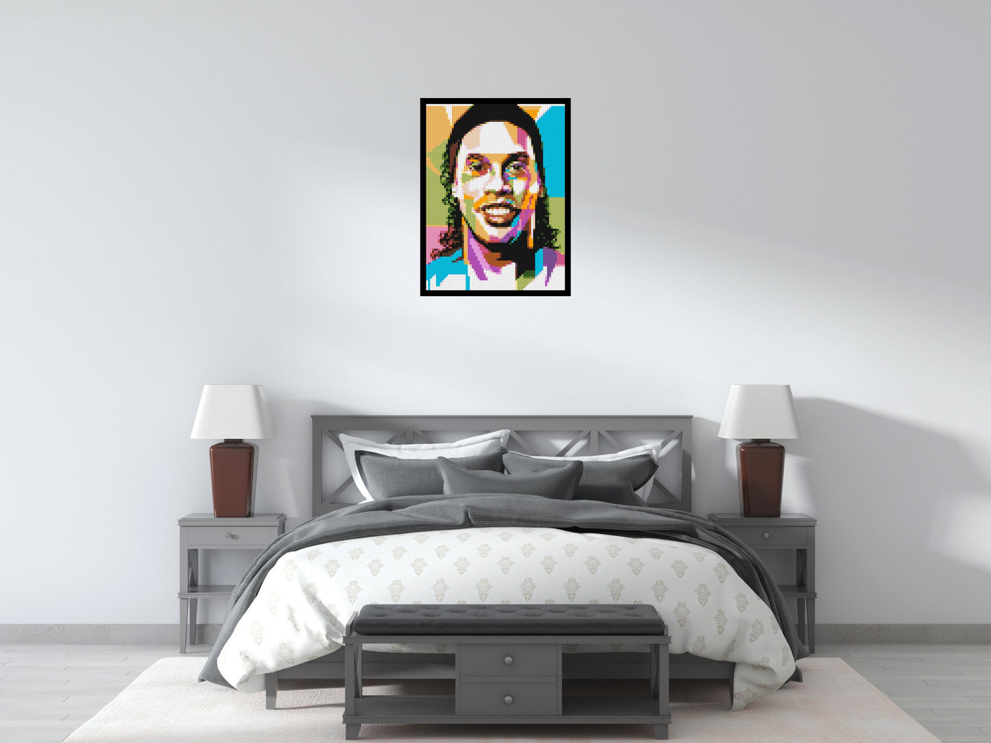 Ronaldinho Gaúcho - Brick Art Mosaic Kit 3x4 large