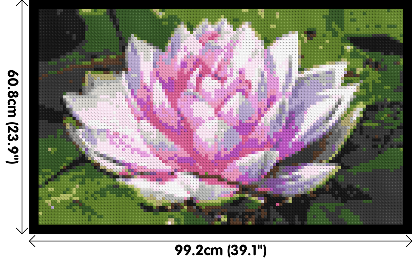Water Lily - Brick Art Mosaic Kit 5x3 large