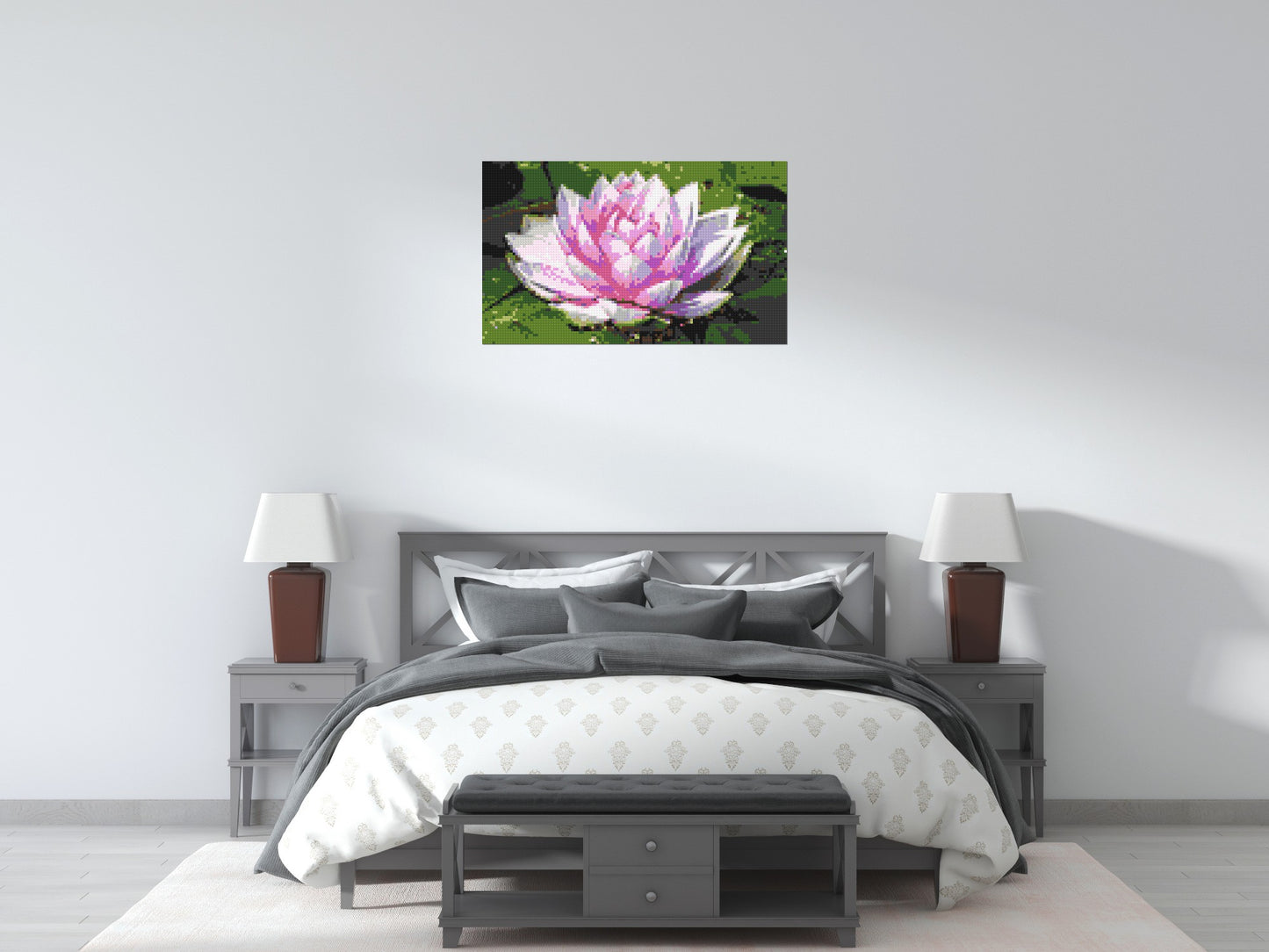 Water Lily - Brick Art Mosaic Kit 5x3 large