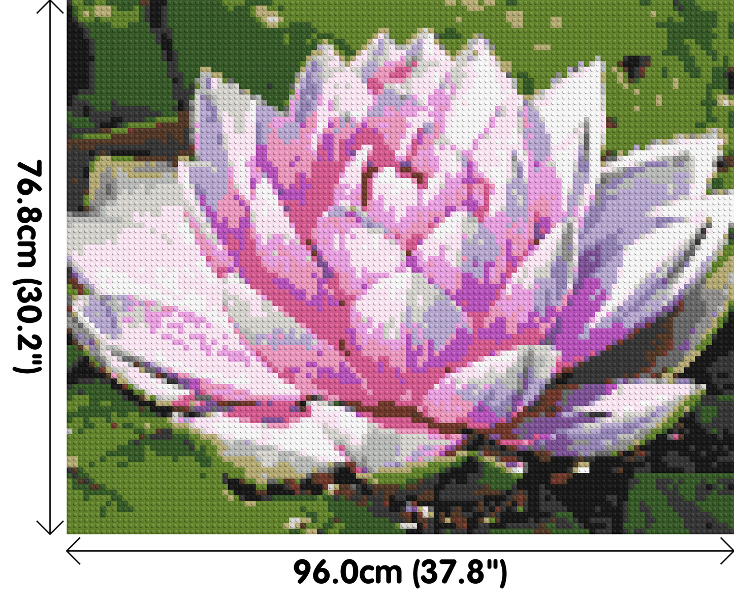 Water Lily - Brick Art Mosaic Kit 5x4 large