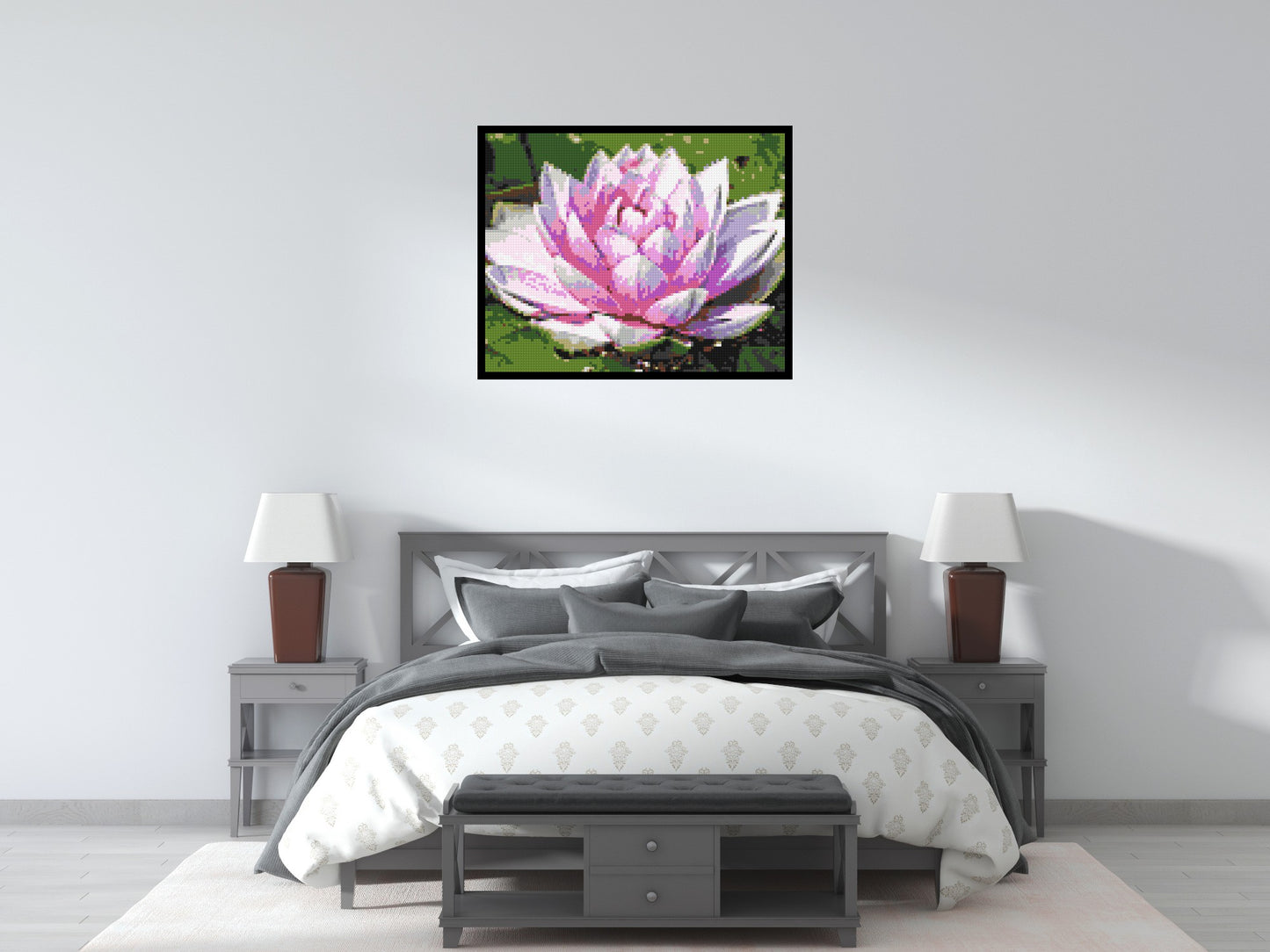 Water Lily - Brick Art Mosaic Kit 5x4 large