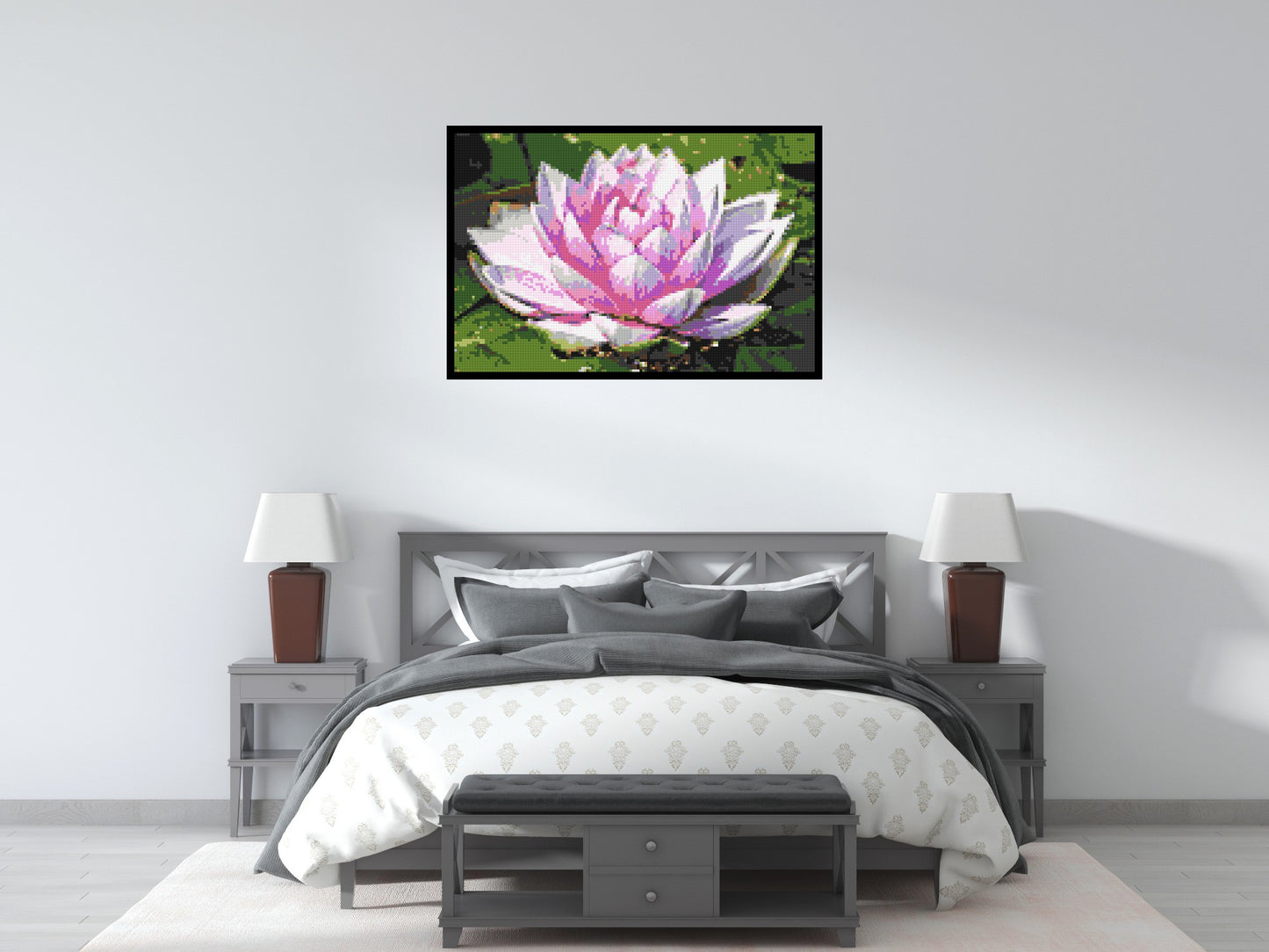 Water Lily - Brick Art Mosaic Kit 6x4 large