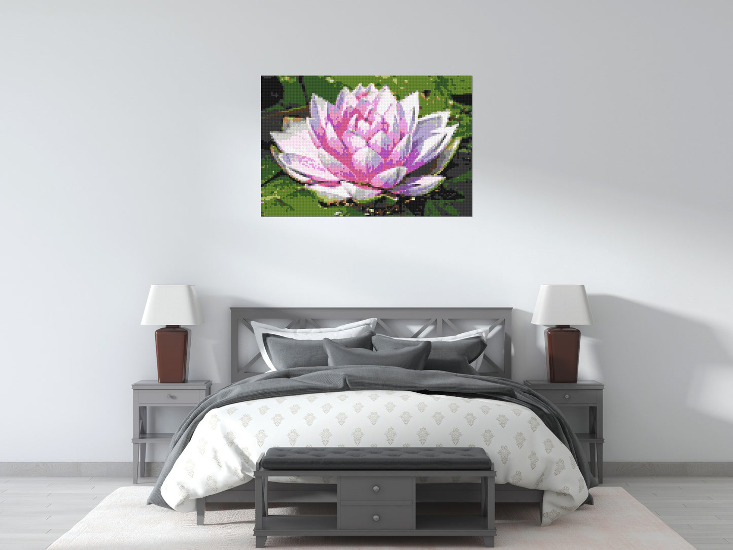 Water Lily - Brick Art Mosaic Kit 6x4 large