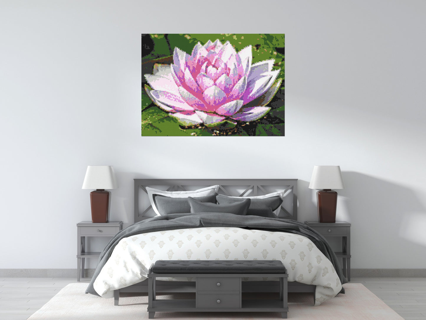 Water Lily - Brick Art Mosaic Kit 7x5 large
