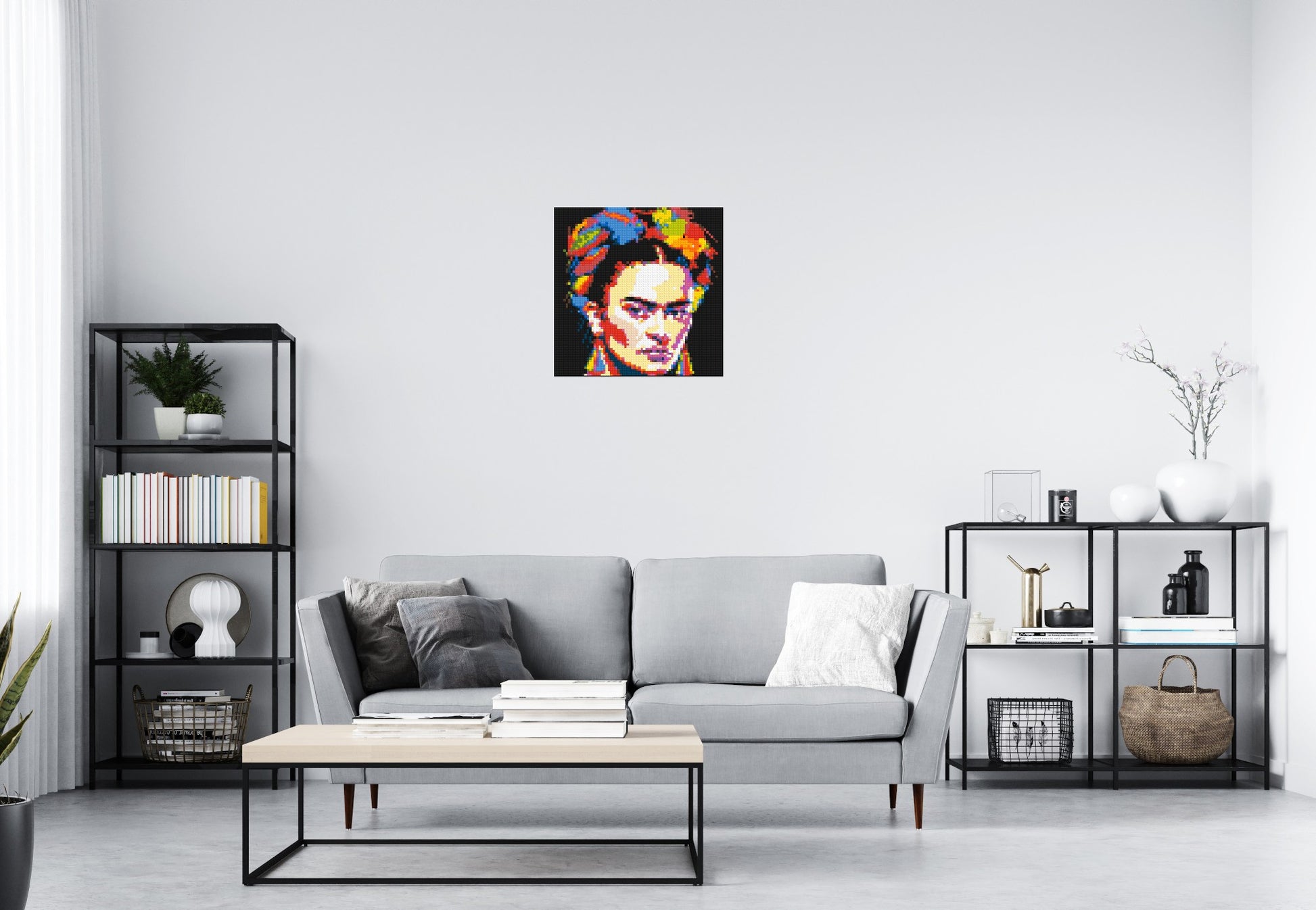 Frida Kahlo - Brick Art Mosaic Kit 3x3 scene