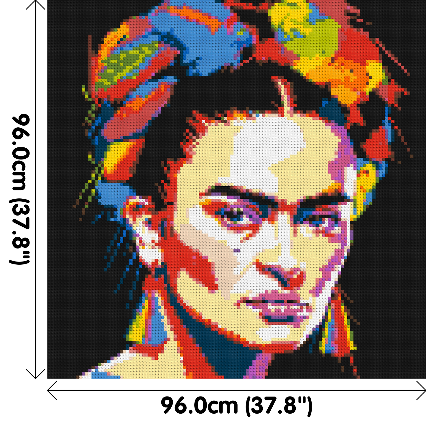 Frida Kahlo - Brick Art Mosaic Kit 5x5 large