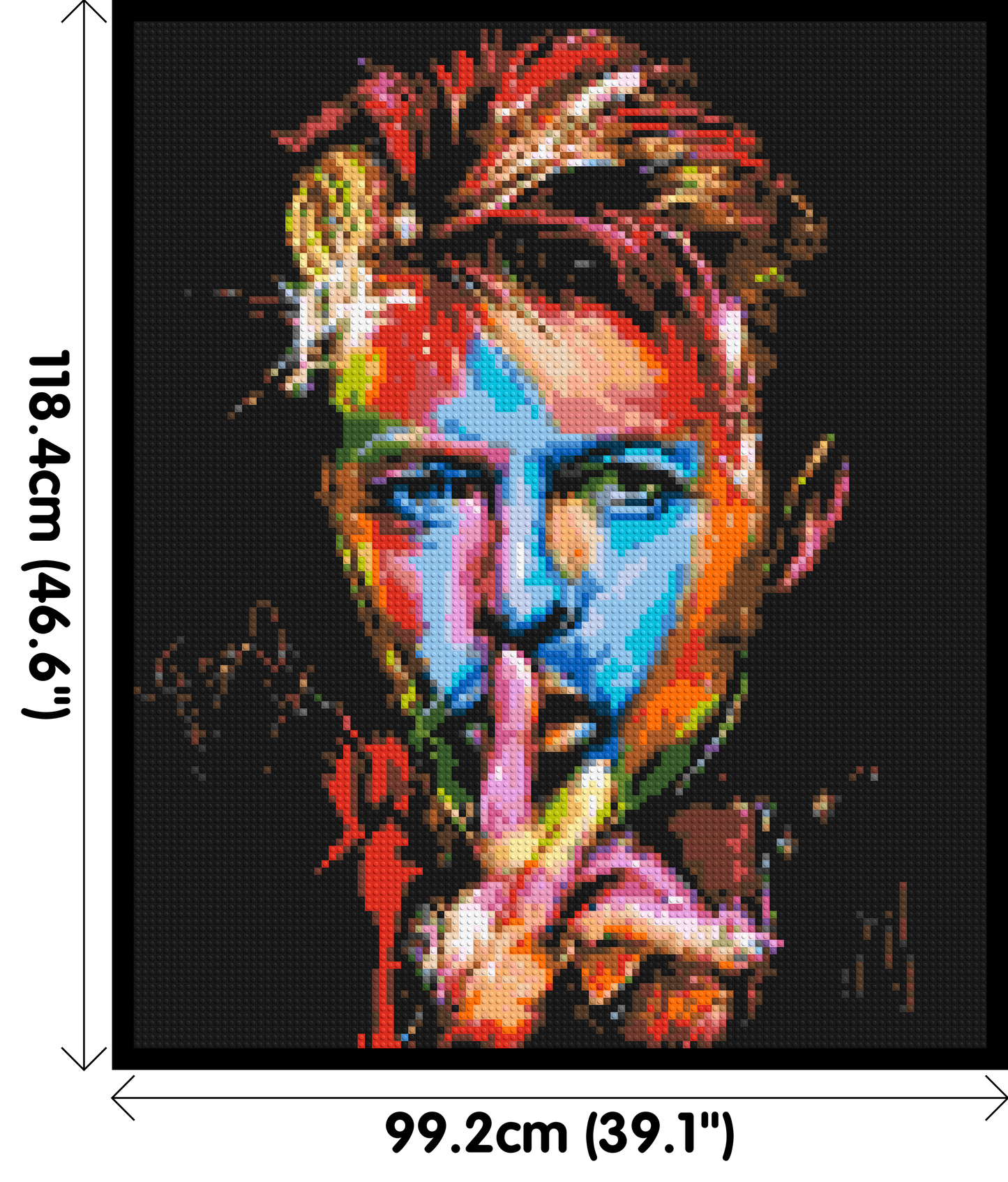 David Bowie - Brick Art Mosaic Kit 5x6 large