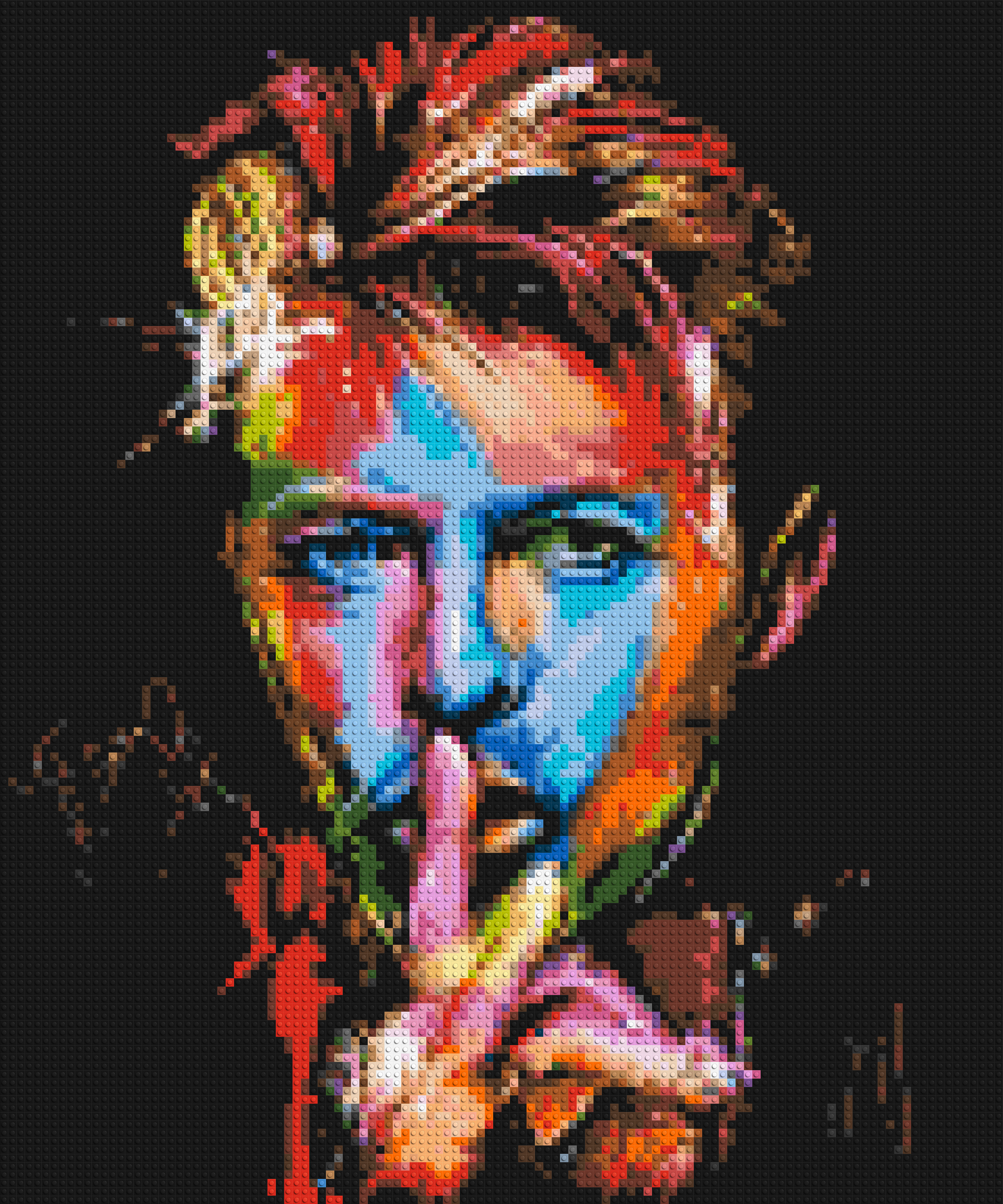 David Bowie - Brick Art Mosaic Kit 5x6 large