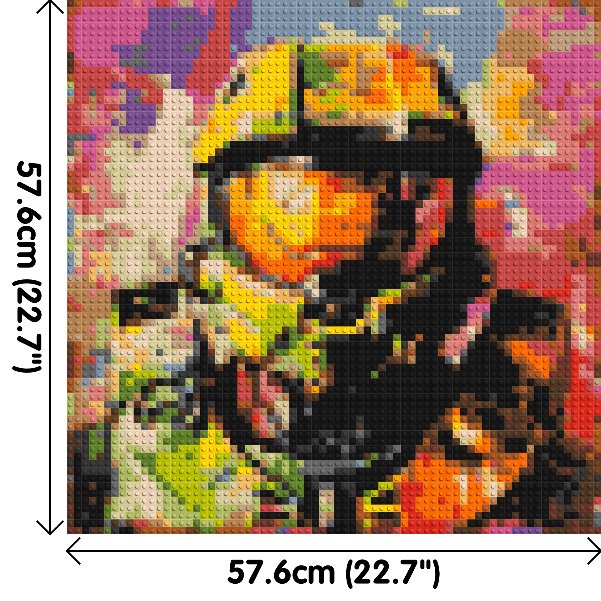 Master Chief - Brick Art Mosaic Kit 3x3 dimensions