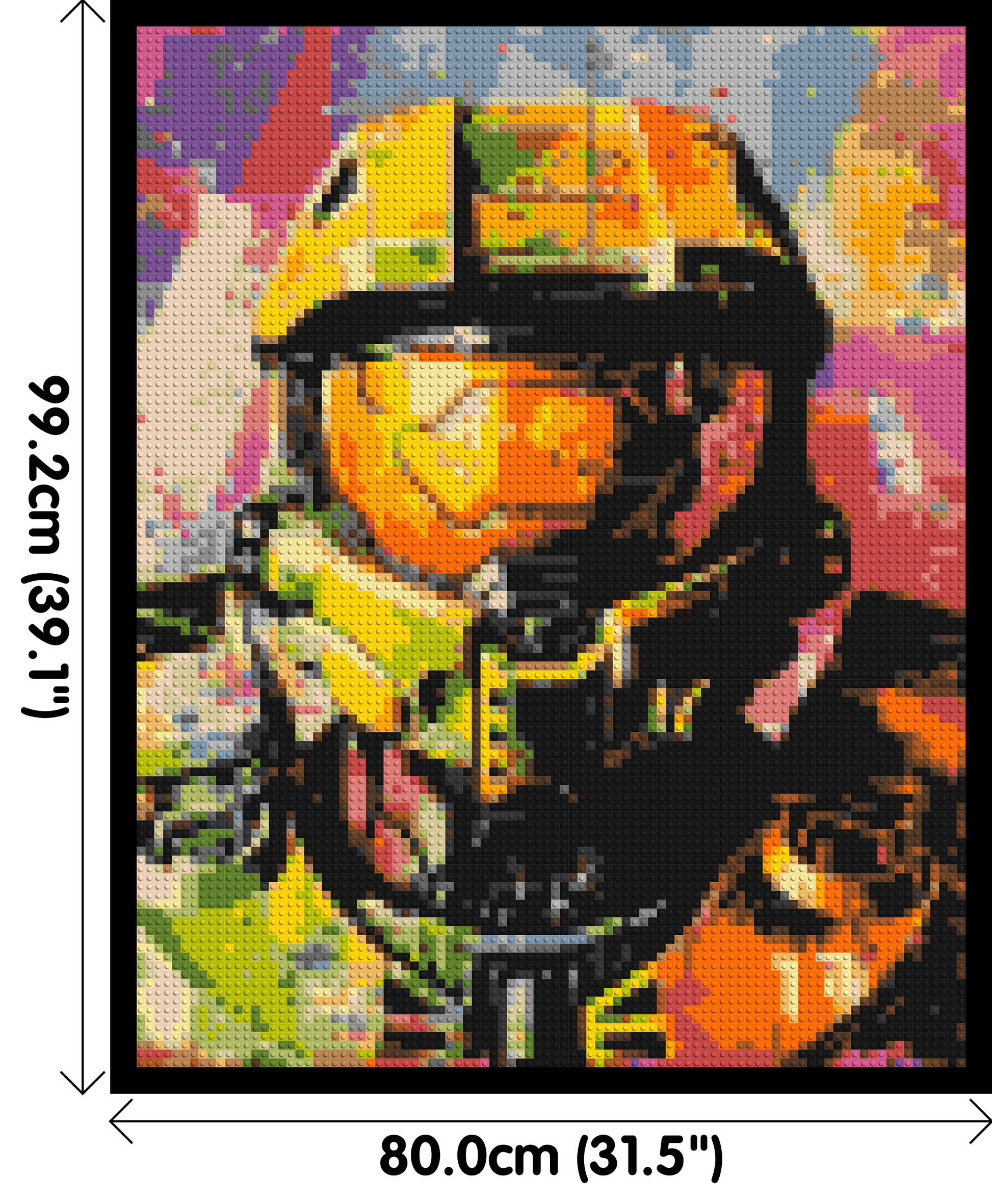 Master Chief - Brick Art Mosaic Kit 4x5 dimensions with frame