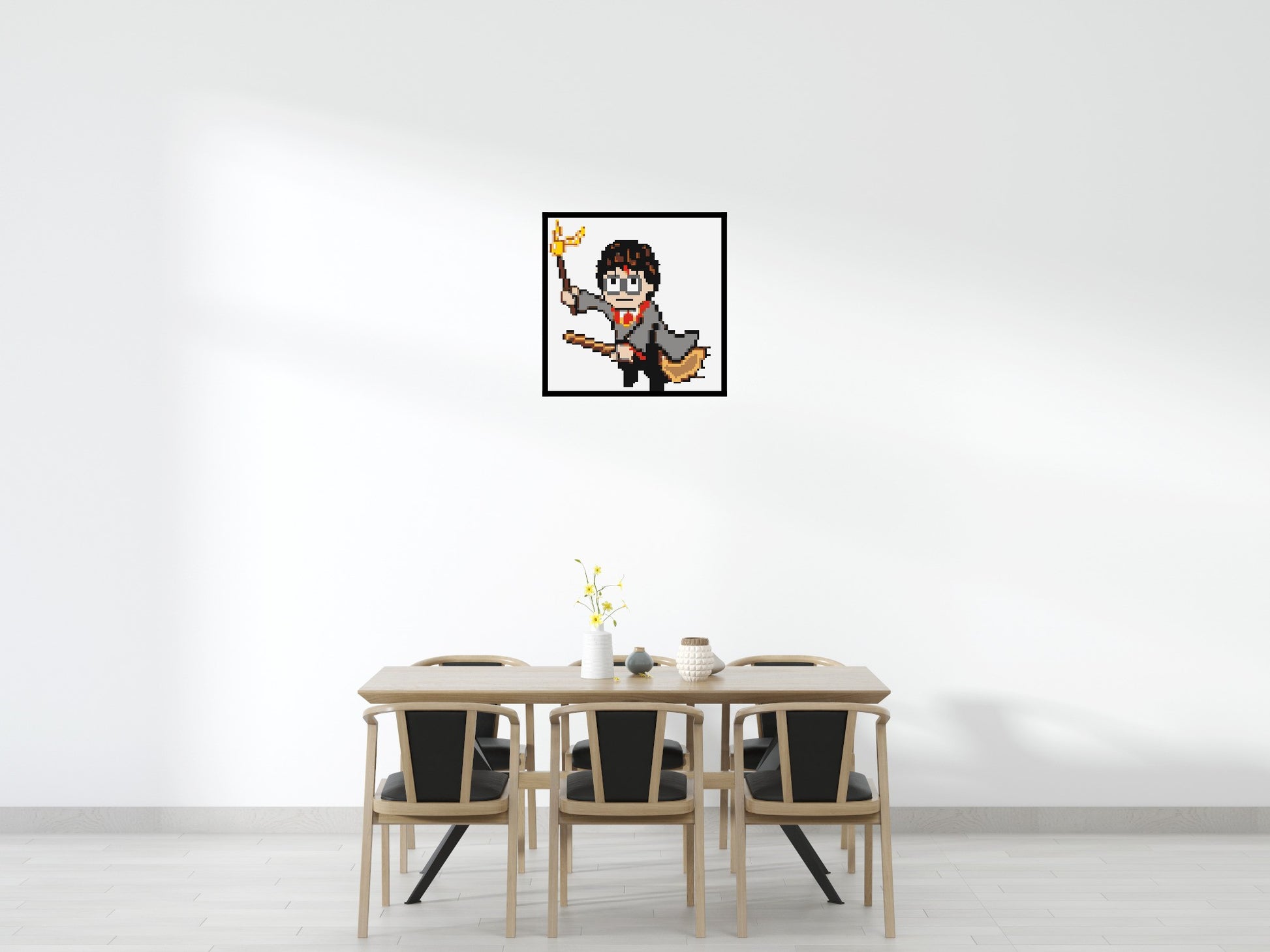 Harry Potter Pixel Art - Brick Art Mosaic Kit 4x4 scene with frame