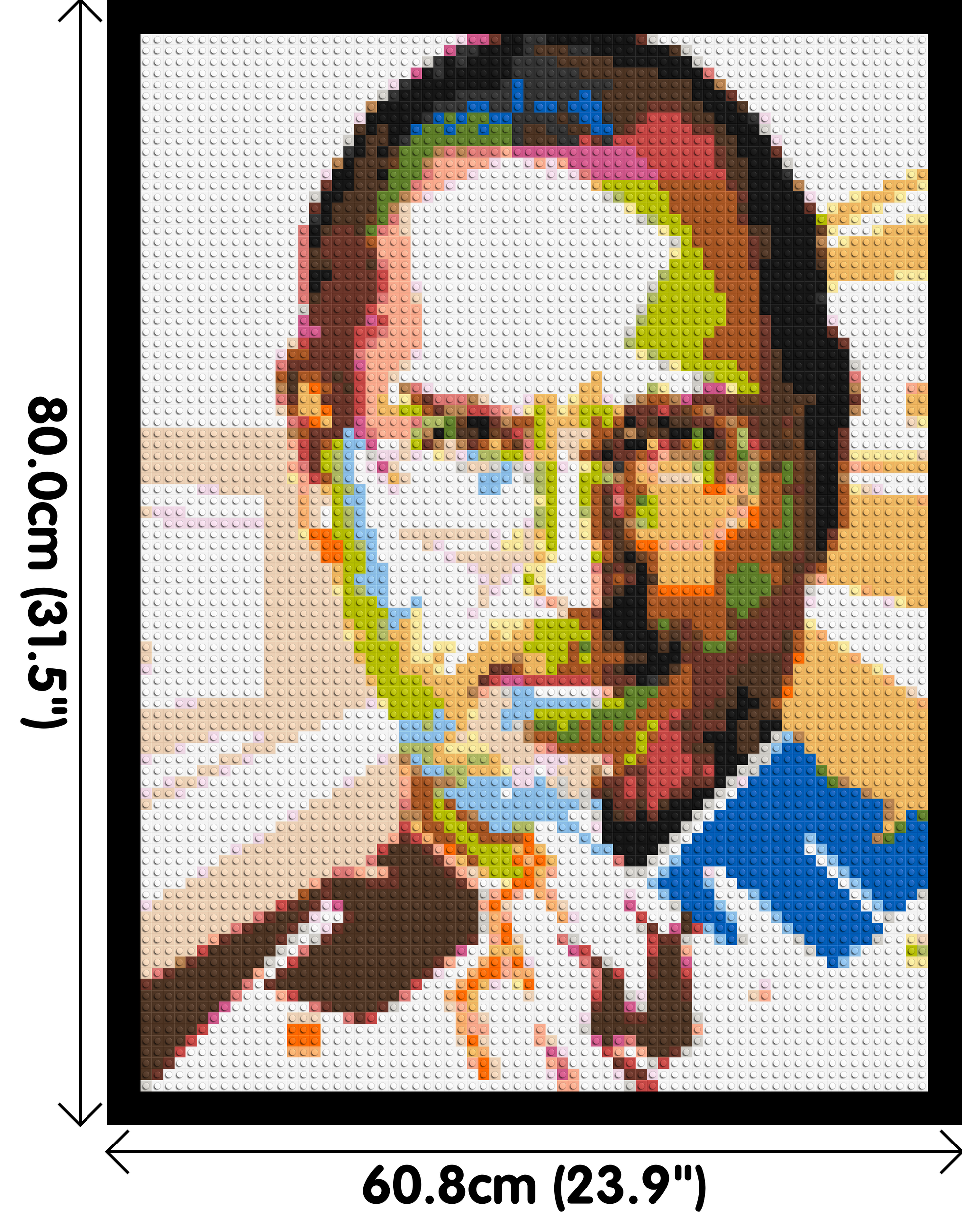 Steve Jobs - Brick Art Mosaic Kit 3x4 dimensions with frame