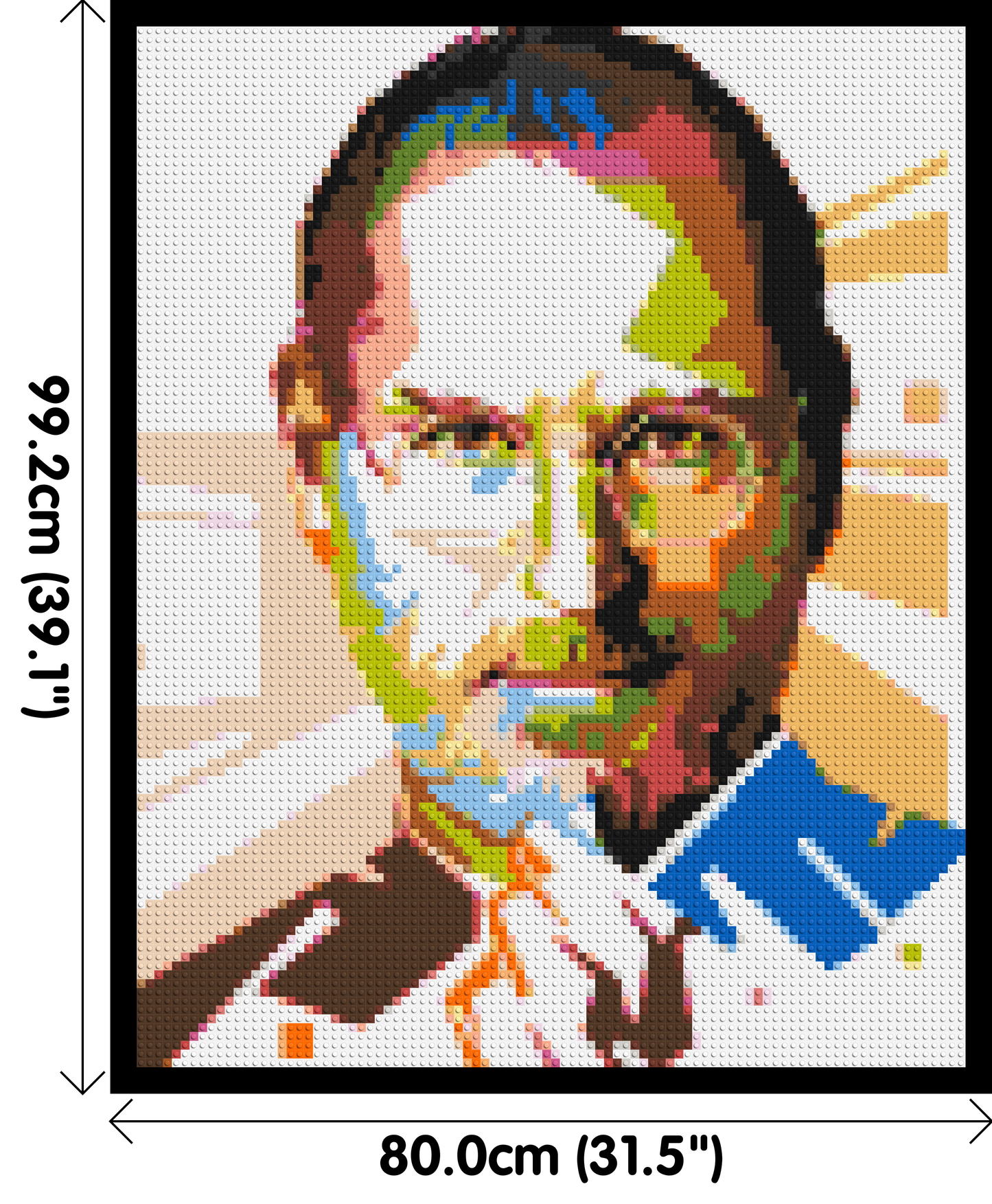 Steve Jobs - Brick Art Mosaic Kit 4x5 large