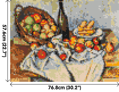 Basket of Apples by Paul Cézanne - Brick Art Mosaic Kit 4x3 large