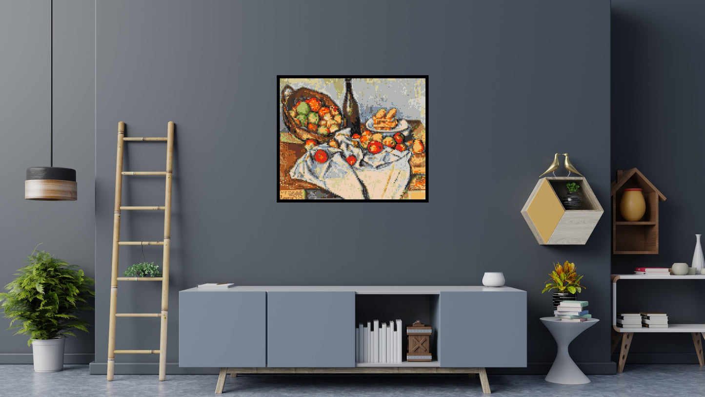 Basket of Apples by Paul Cézanne - Brick Art Mosaic Kit 6x5 large