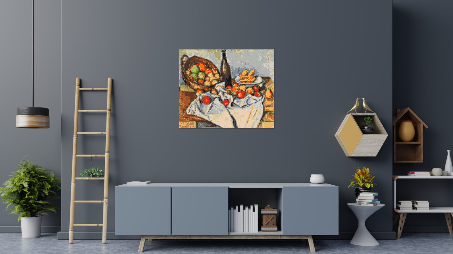 Basket of Apples by Paul Cézanne - Brick Art Mosaic Kit 6x5 large