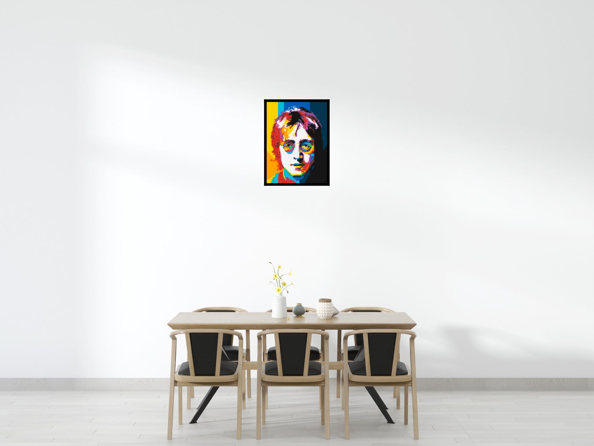John Lennon - Brick Art Mosaic Kit 3x4 scene with frame