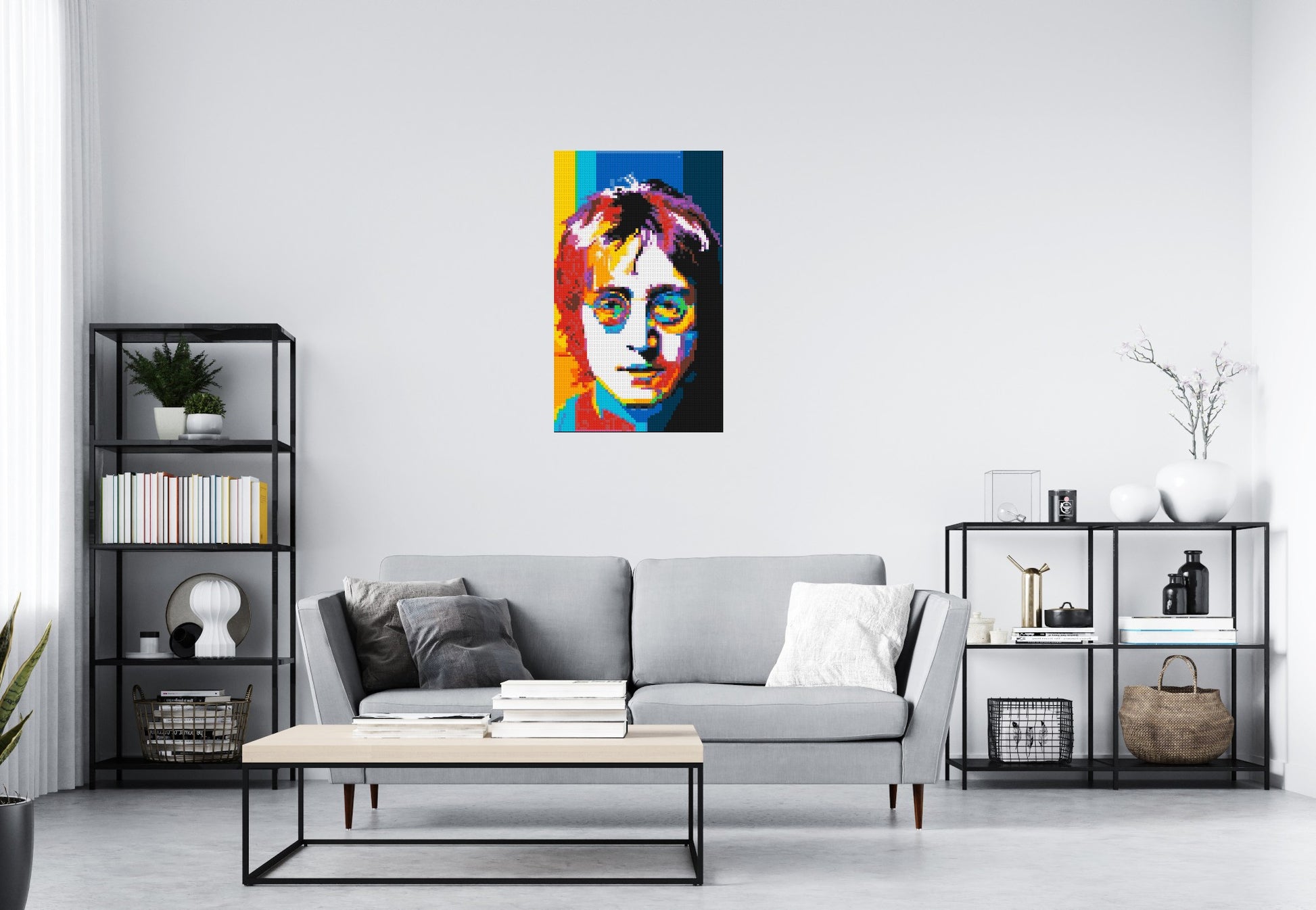 John Lennon - Brick Art Mosaic Kit 3x5 scene