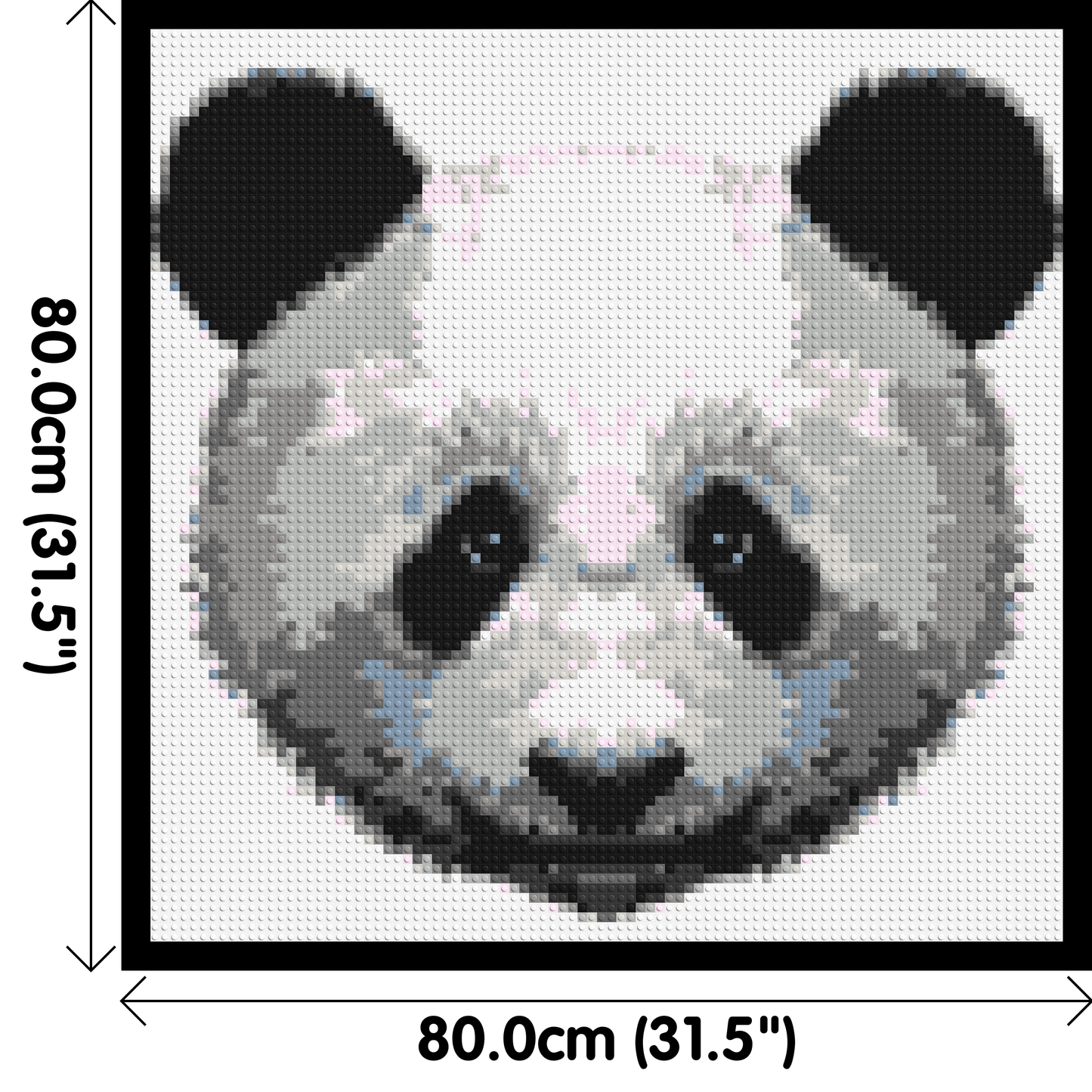 Panda - Brick Art Mosaic Kit 4x4 large