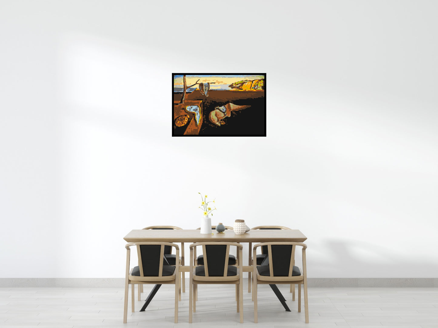 The Persistence of Memory by Salvador Dali - Brick Art Mosaic Kit 6x4 large