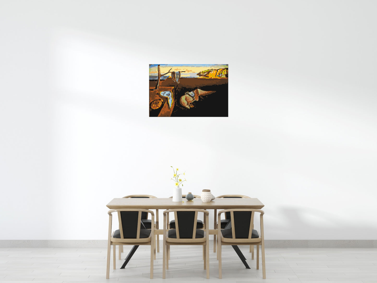 The Persistence of Memory by Salvador Dali - Brick Art Mosaic Kit 6x4 large