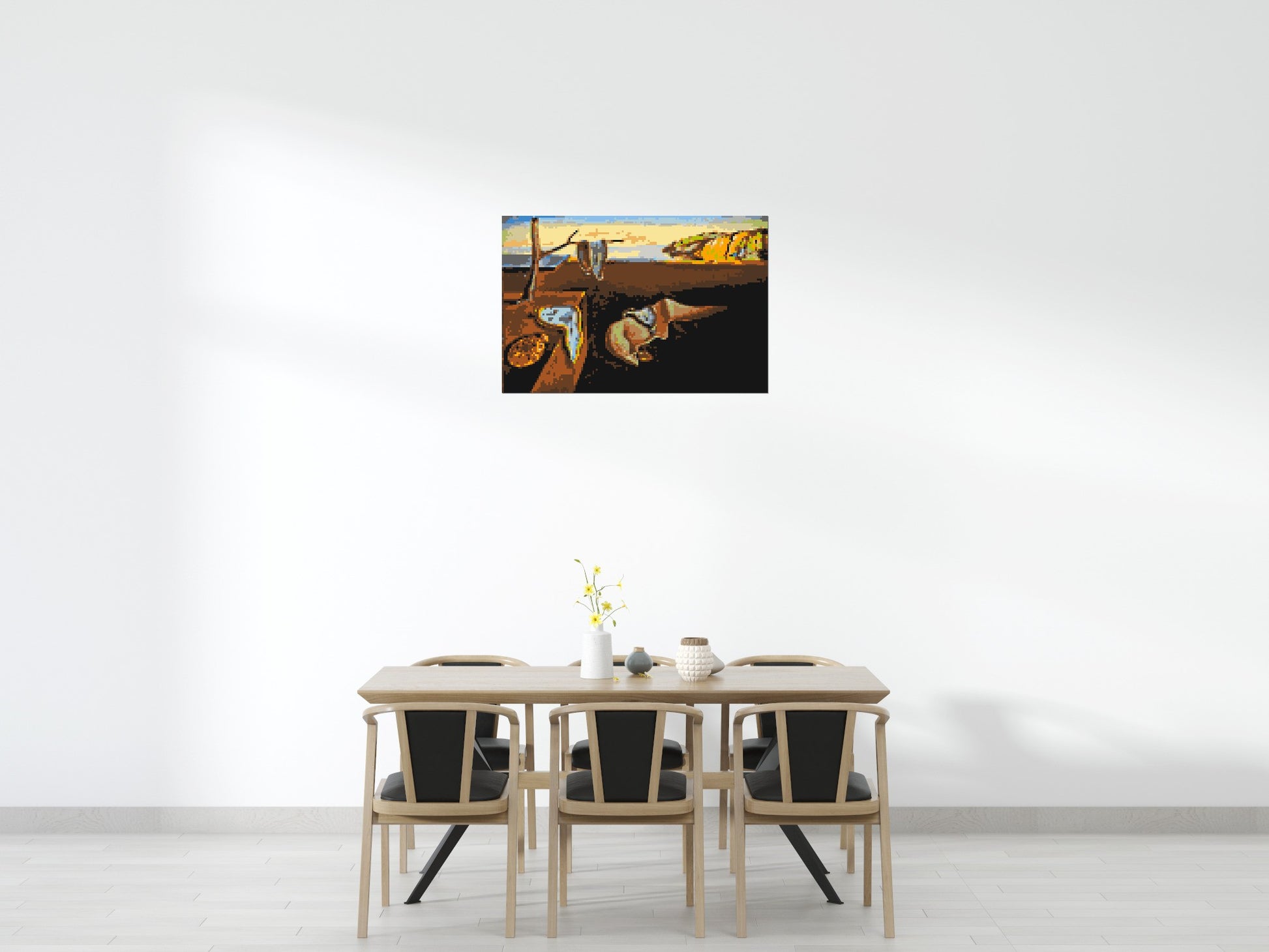 The Persistence of Memory by Salvador Dali - Brick Art Mosaic Kit 6x4 scene