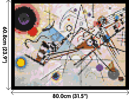 Composition VIII by Wassily Kandinsky - Brick Art Mosaic Kit 4x3 large