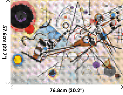 Composition VIII by Wassily Kandinsky - Brick Art Mosaic Kit 4x3 large