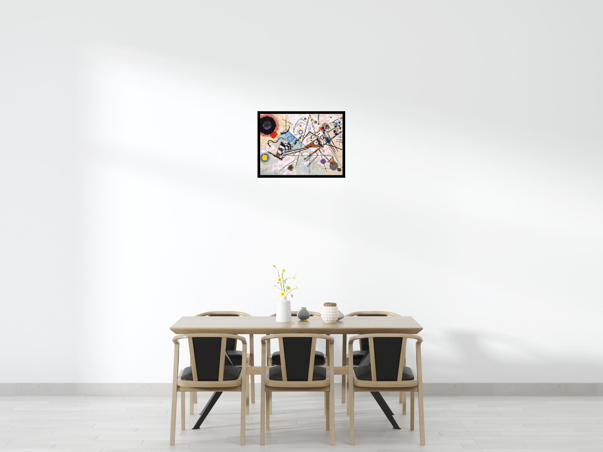 Composition VIII by Wassily Kandinsky - Brick Art Mosaic Kit 4x3 scene with frame