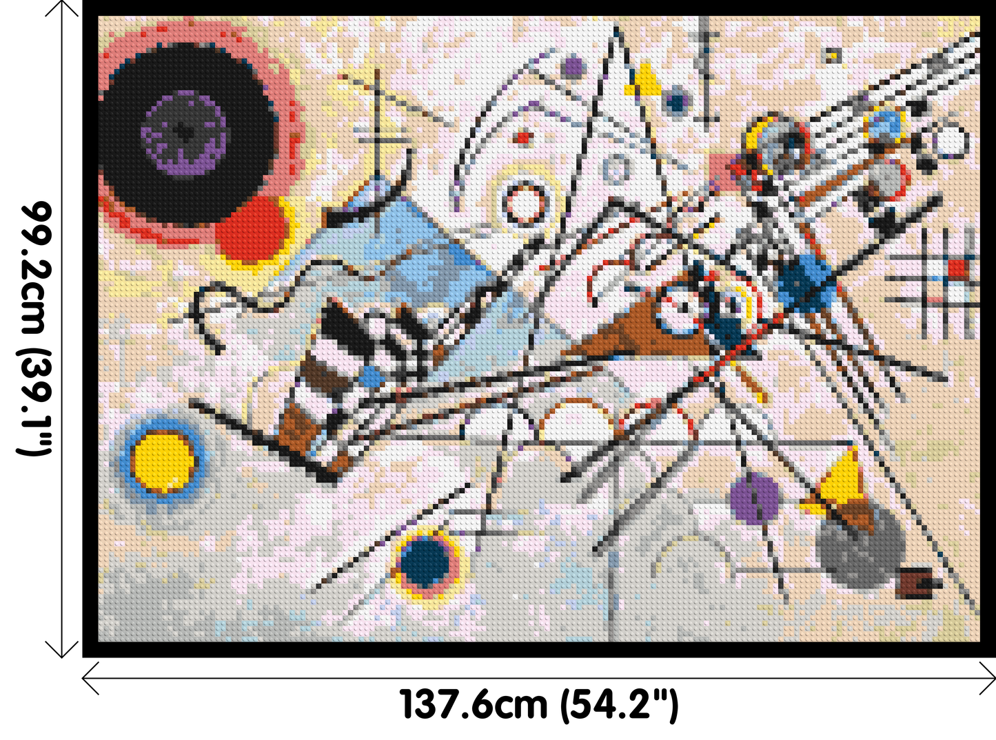 Composition VIII by Wassily Kandinsky - Brick Art Mosaic Kit 7x5 large