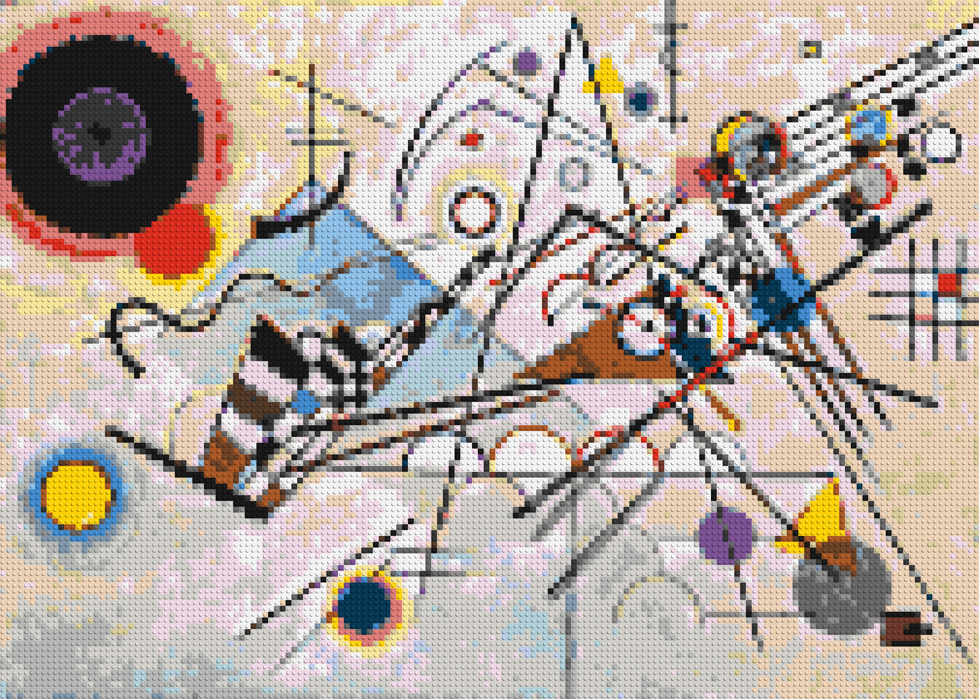 Composition VIII by Wassily Kandinsky - Brick Art Mosaic Kit 7x5 large