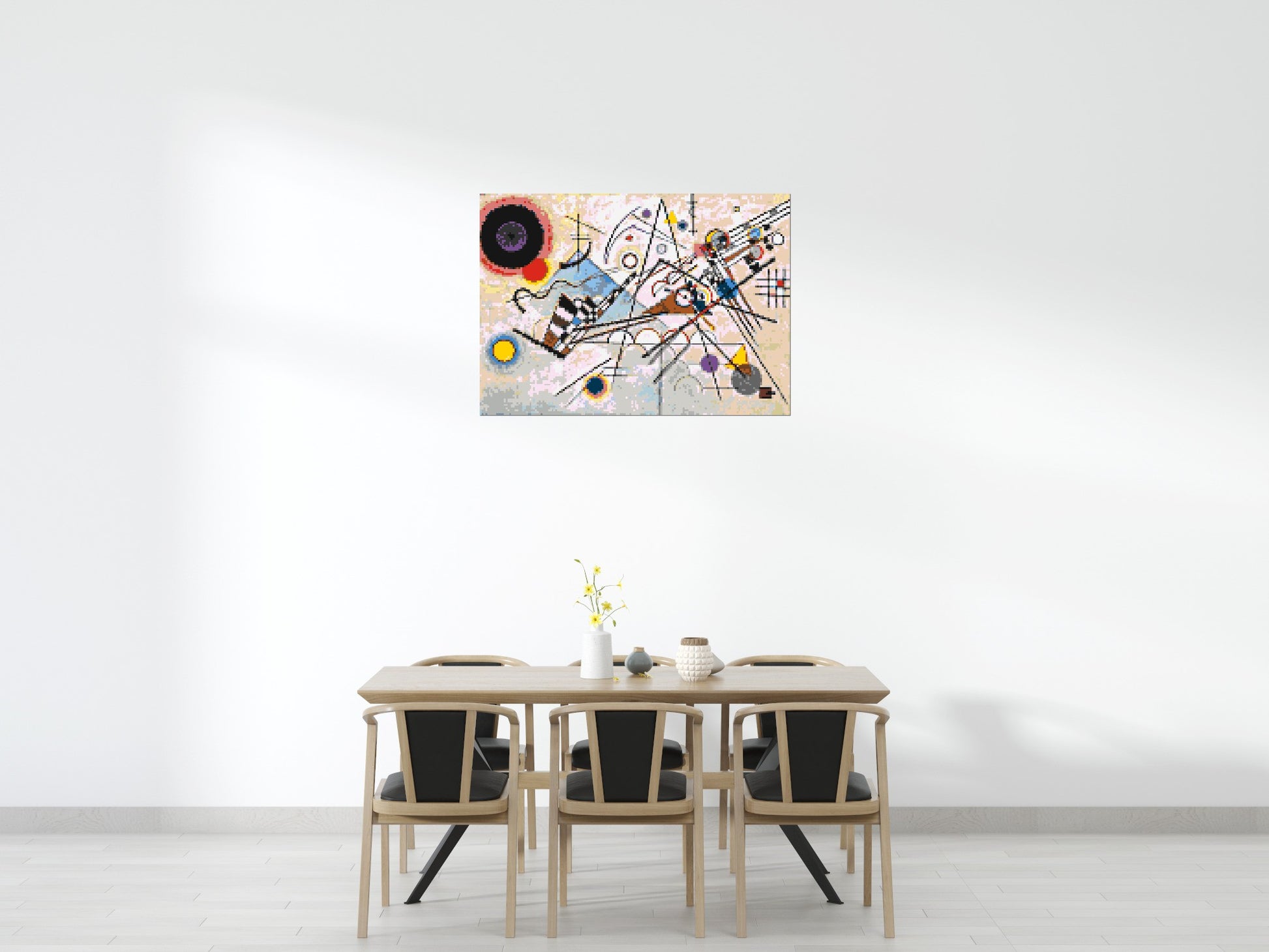 Composition VIII by Wassily Kandinsky - Brick Art Mosaic Kit 7x5 scene