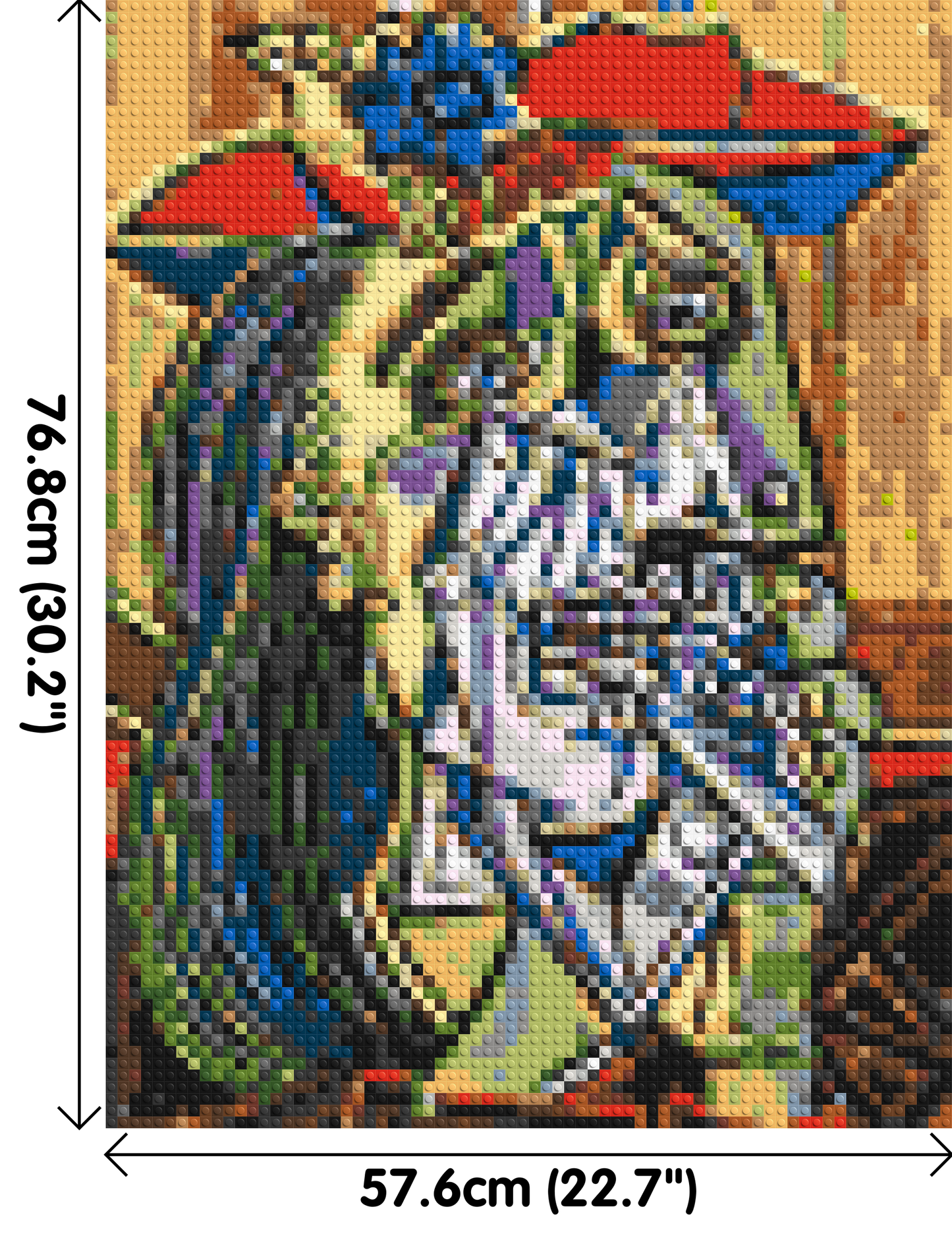 Weeping Woman by Pablo Picasso - Brick Art Mosaic Kit 3x4 large