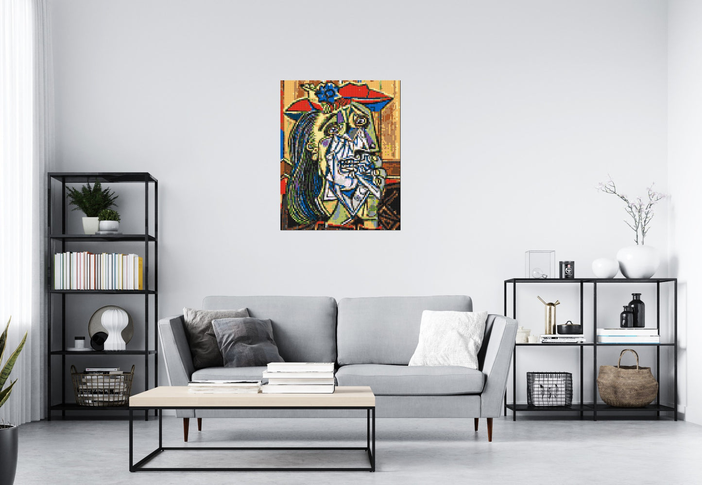 Weeping Woman by Pablo Picasso - Brick Art Mosaic Kit 4x5 large