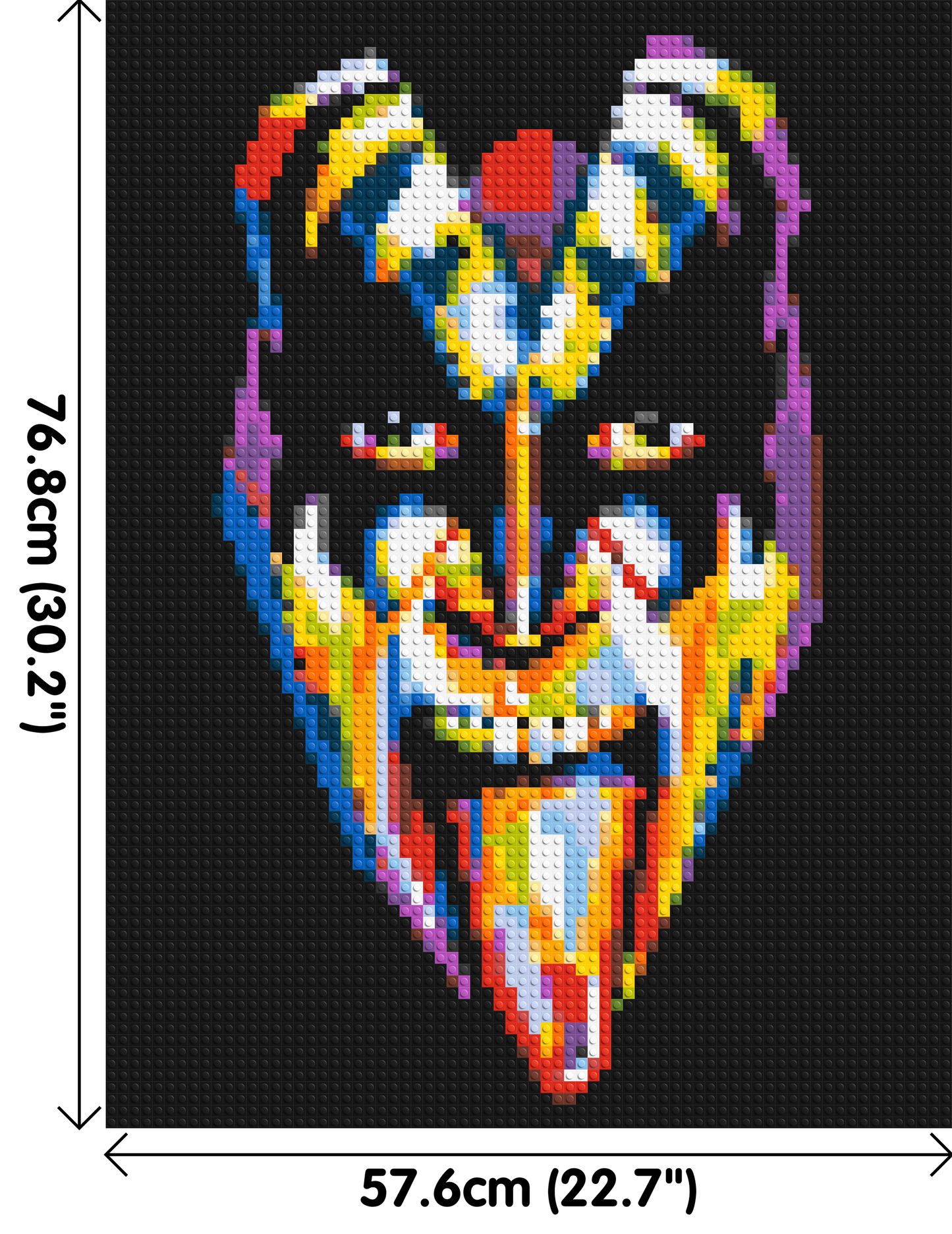Gene Simmons - Brick Art Mosaic Kit 3x4 large