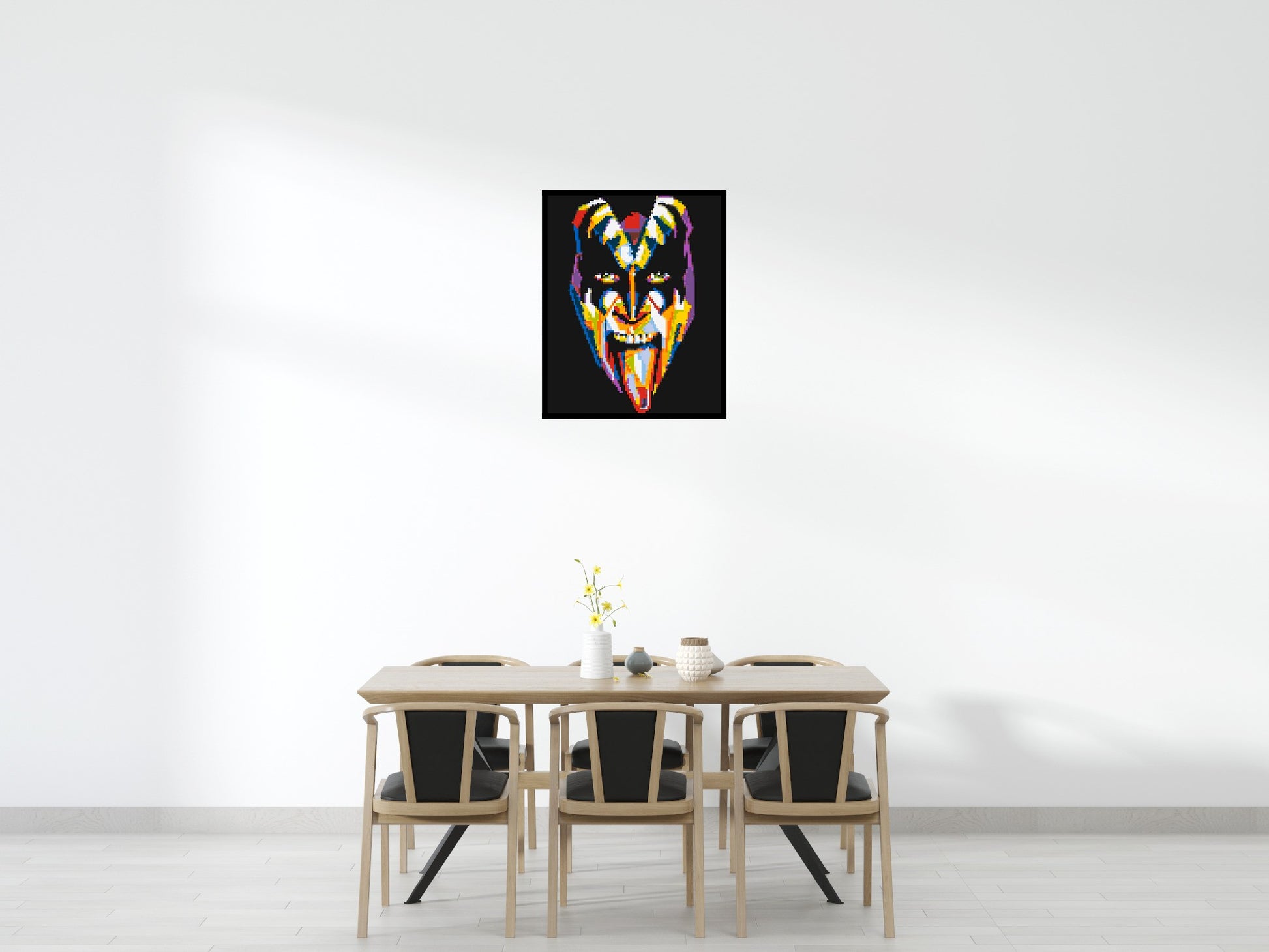 Gene Simmons - Brick Art Mosaic Kit 4x5 scene with frame