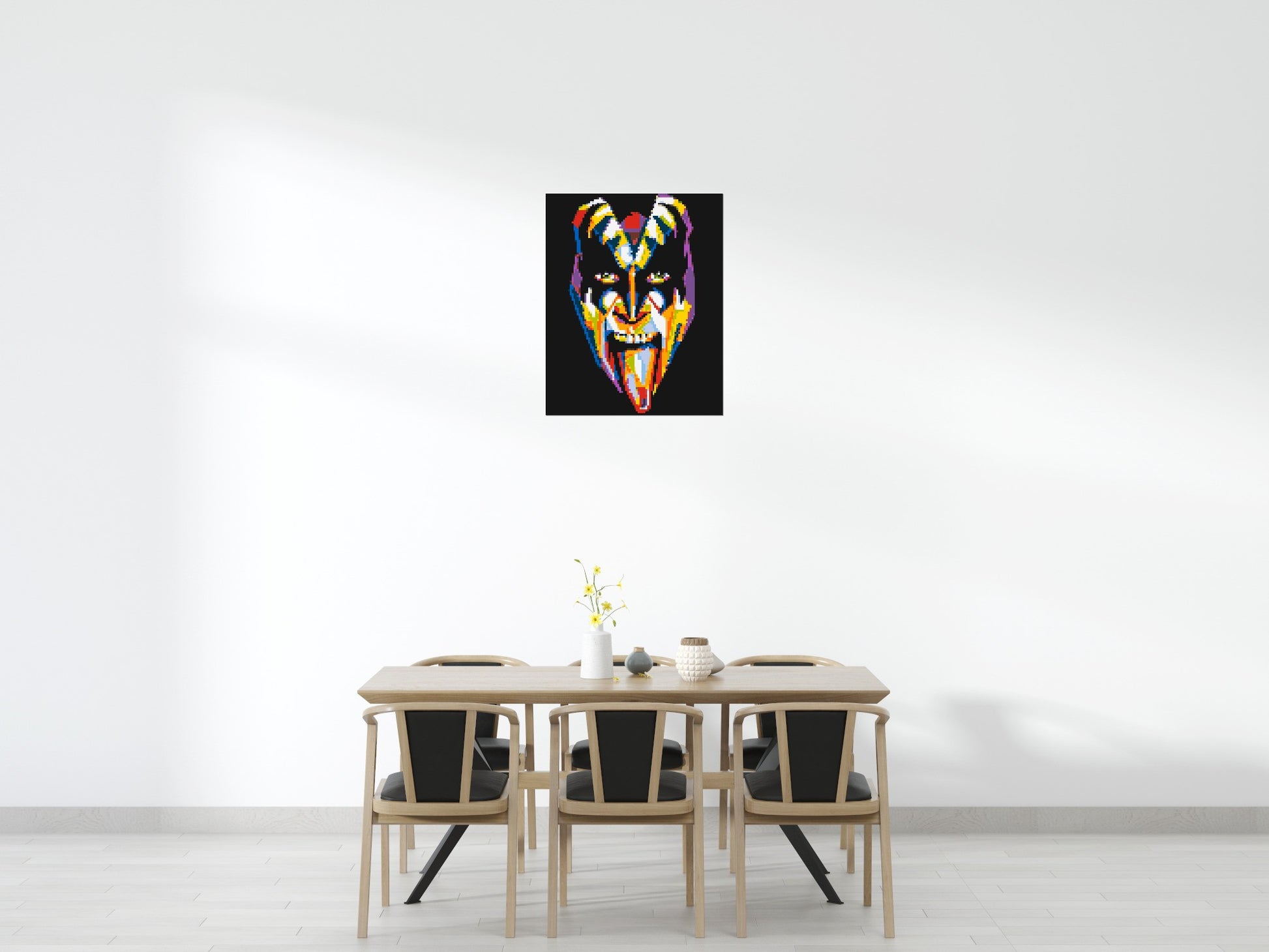 Gene Simmons - Brick Art Mosaic Kit 4x5 scene